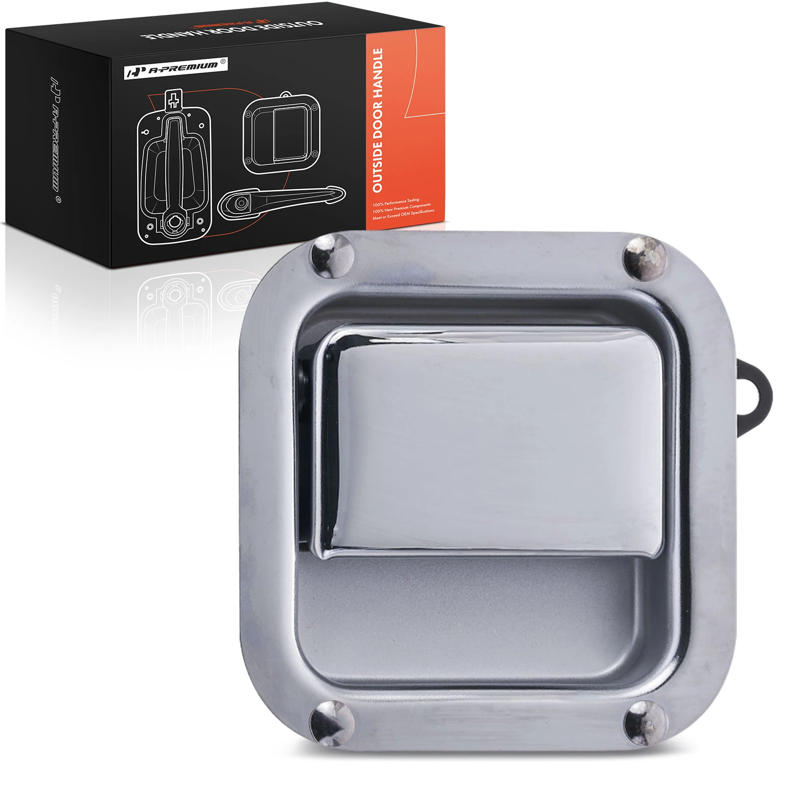 Front Driver Metal Chrome Interior Door Handle for 1986-2005 Kenworth T600A