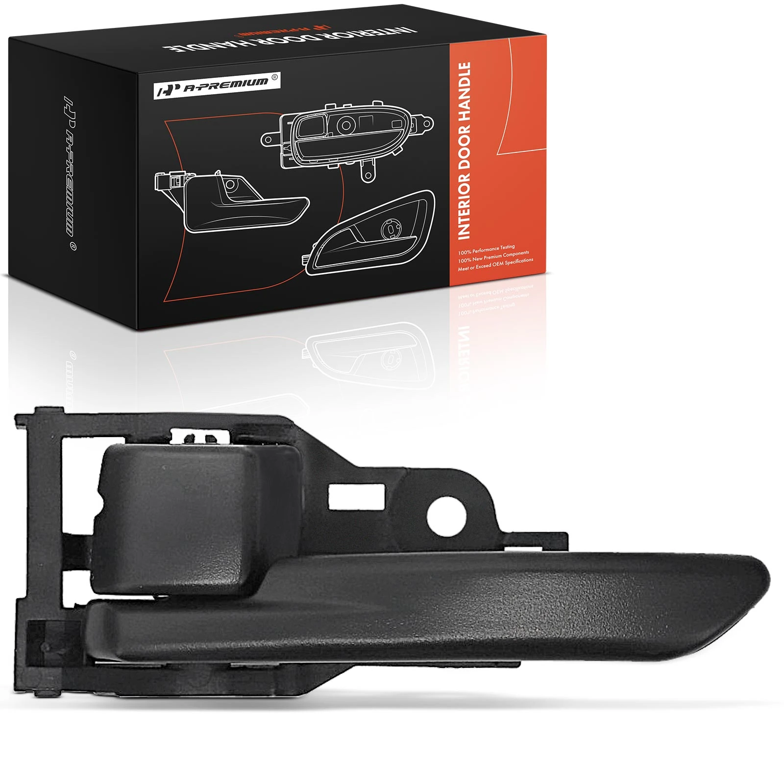 Front Driver or Rear Driver Black Interior Door Handle