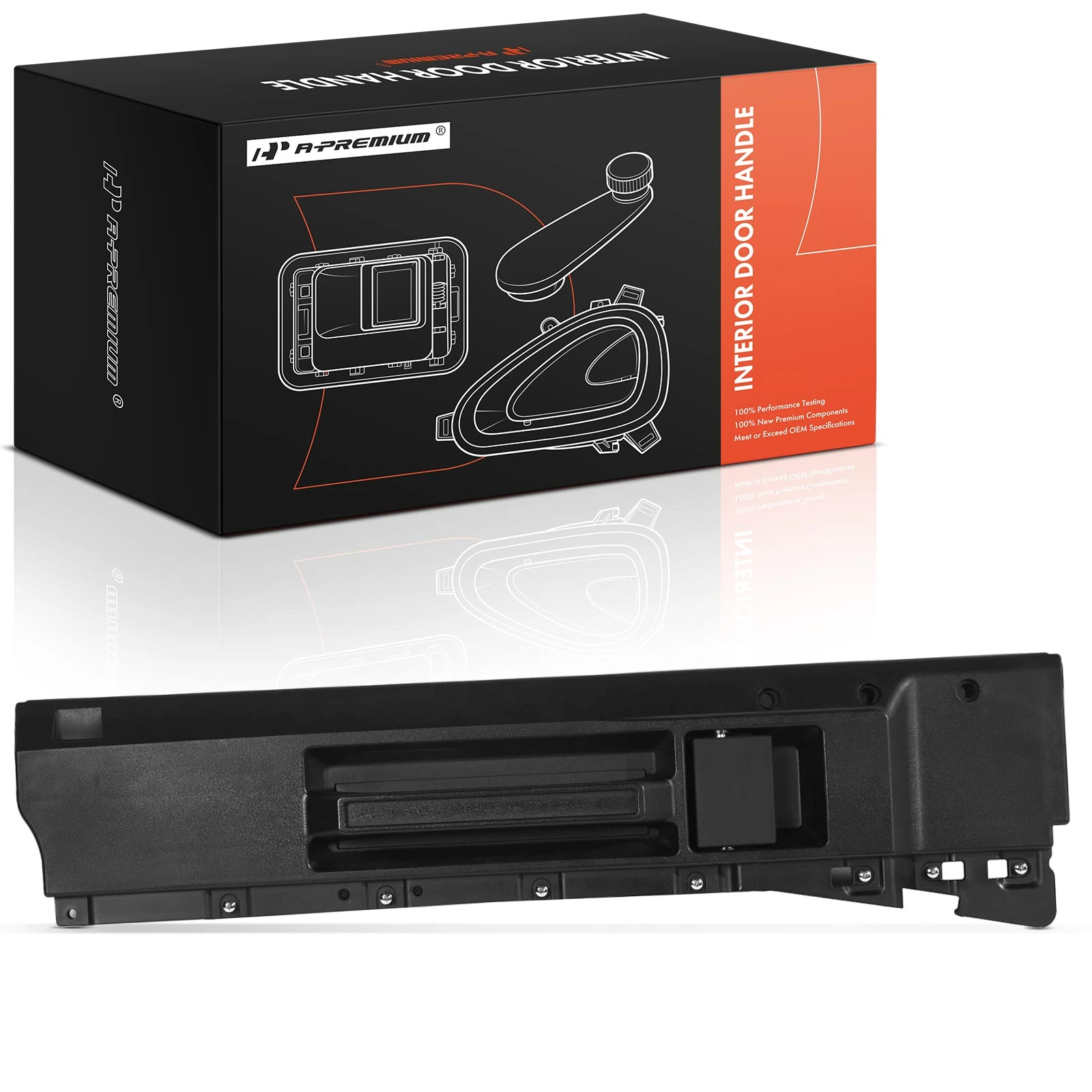 Front Driver Black Interior Door Handle