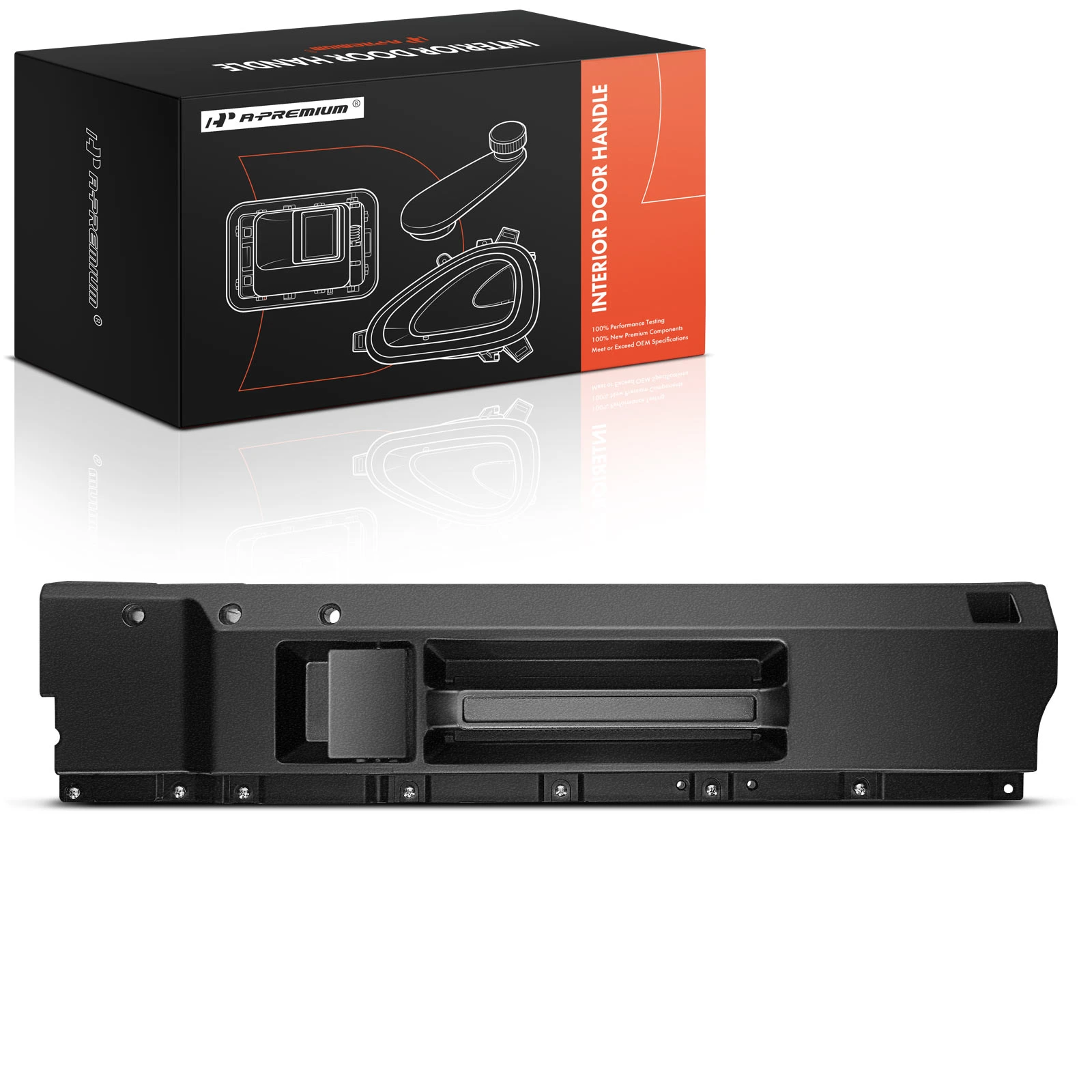 Front Passenger Black Interior Door Handle