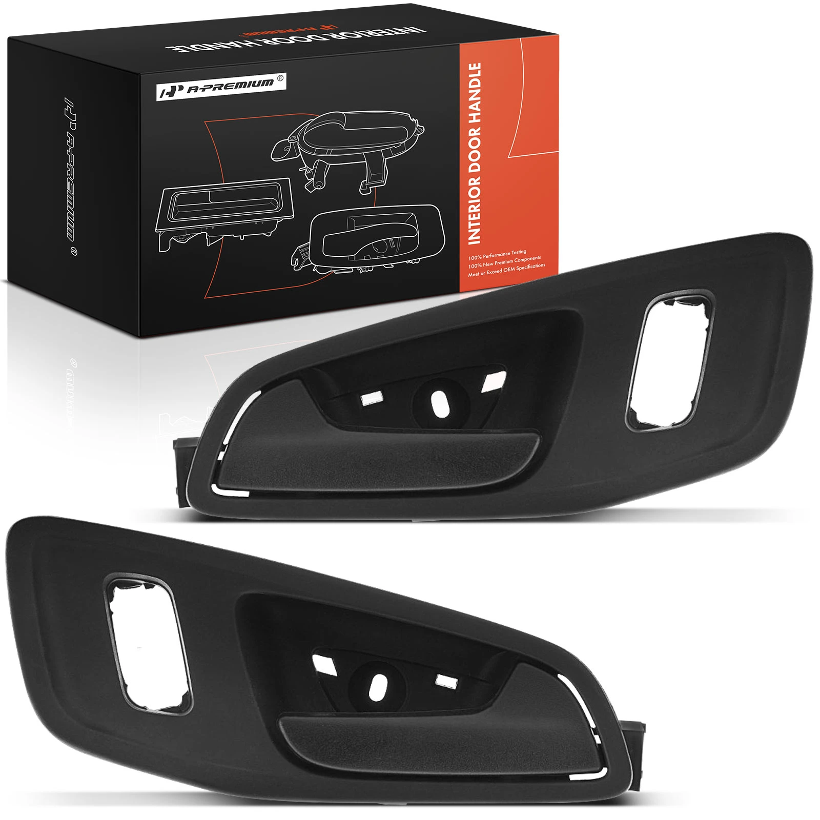 2 Pcs Front Black Interior Door Handle with Keyhole for Ford Transit Connect