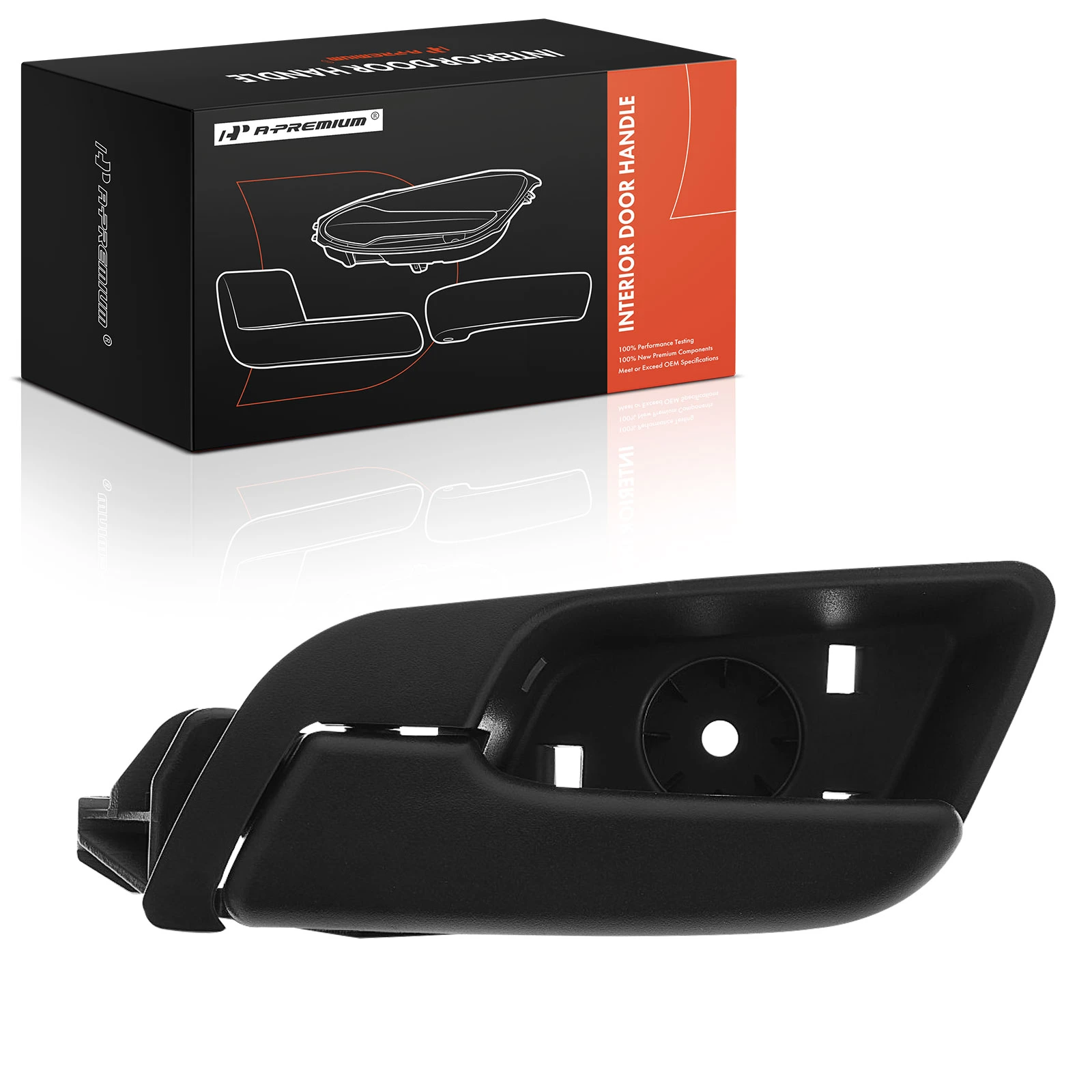 Front Driver or Rear Driver Black Interior Door Handle