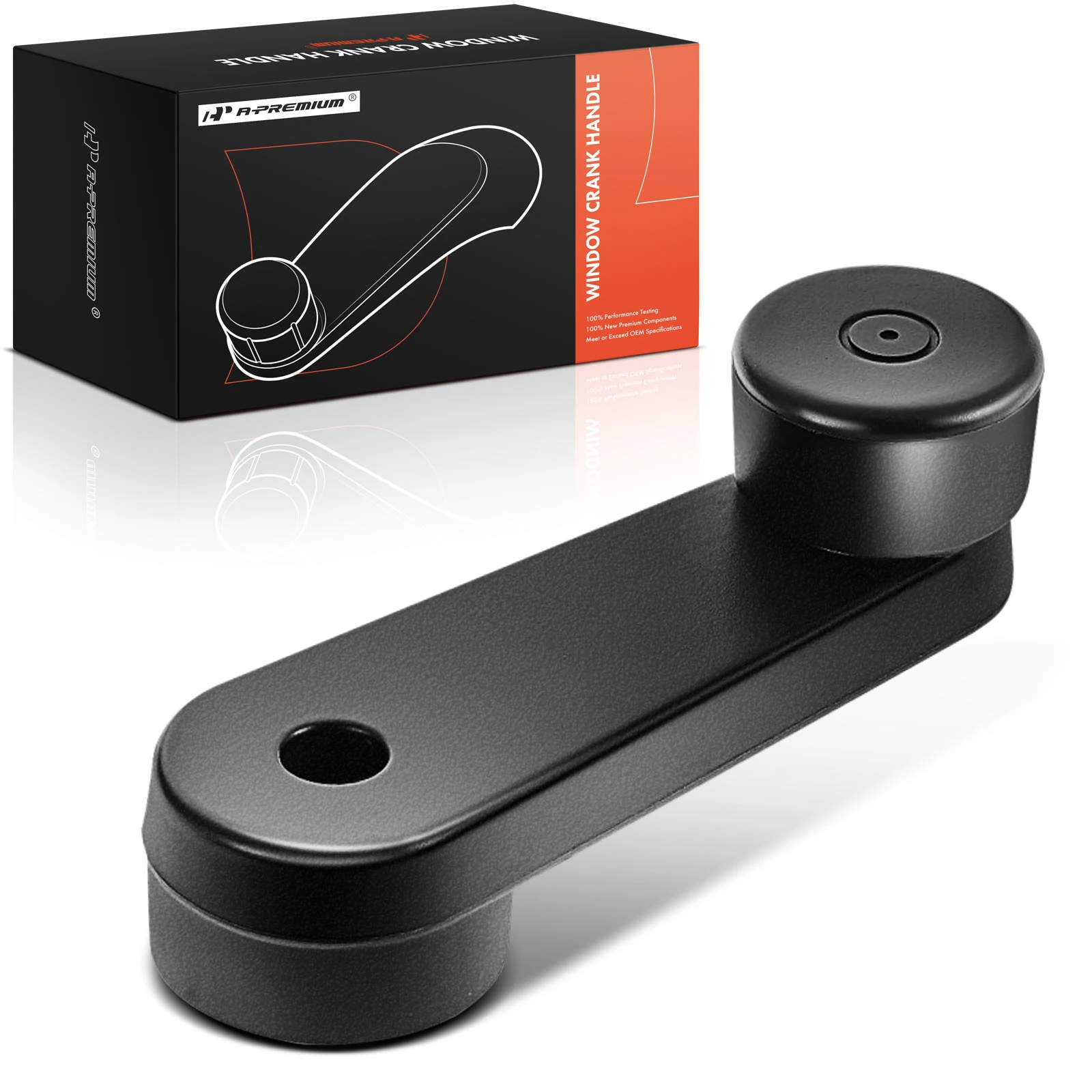 Driver or Passenger Black Window Crank Handle