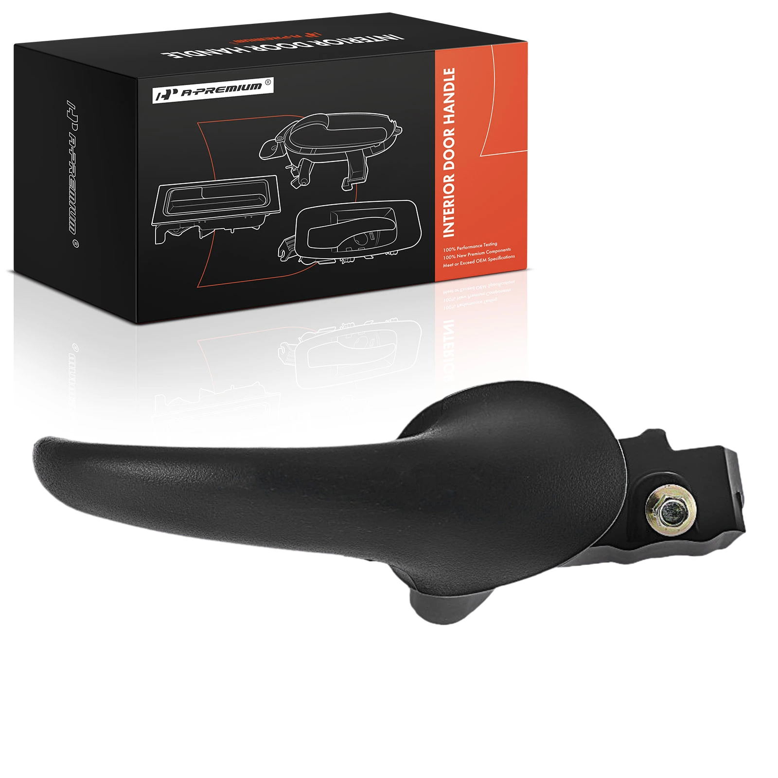 Front Passenger or Rear Passenger Black Interior Door Handle