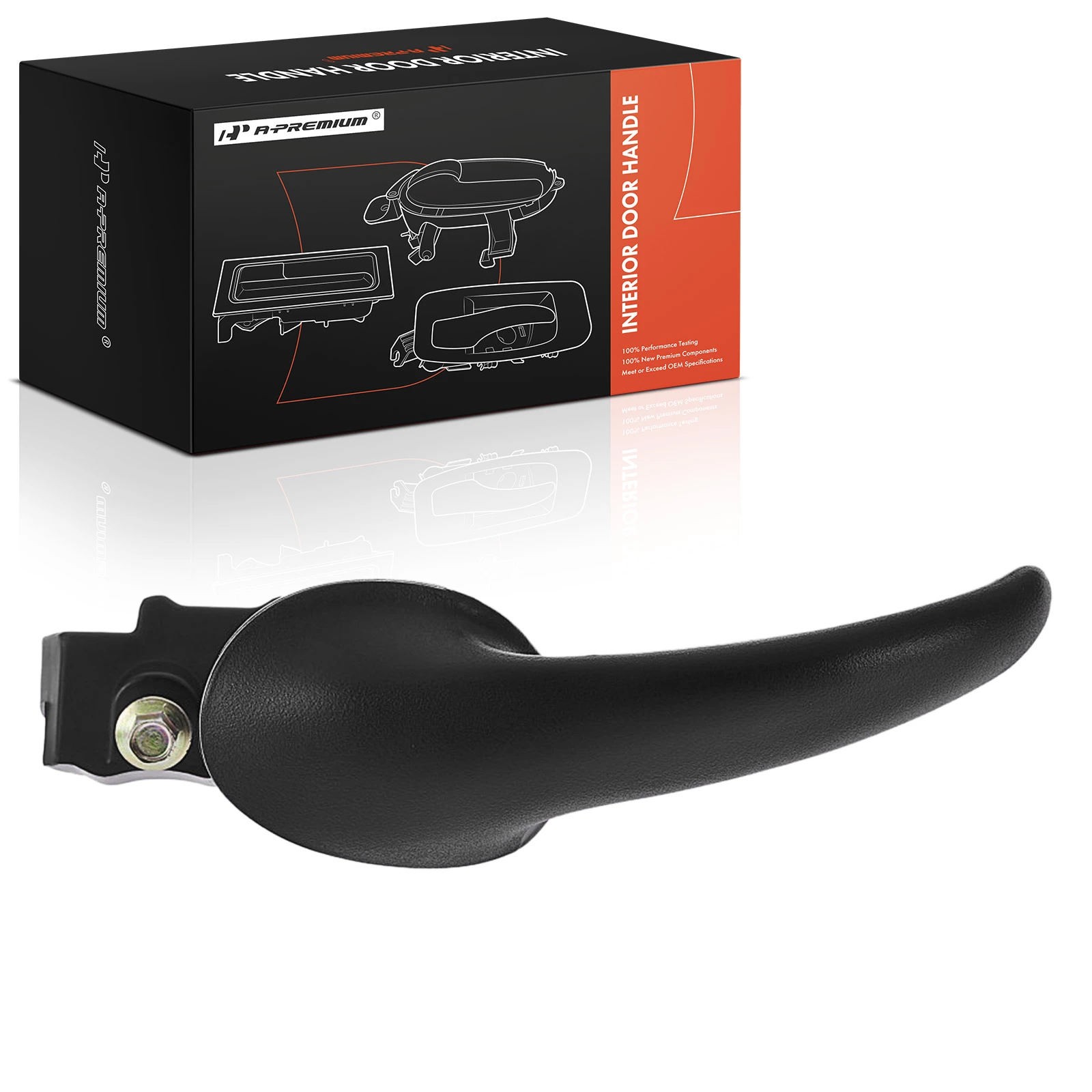 Front Driver or Rear Driver Black Interior Door Handle