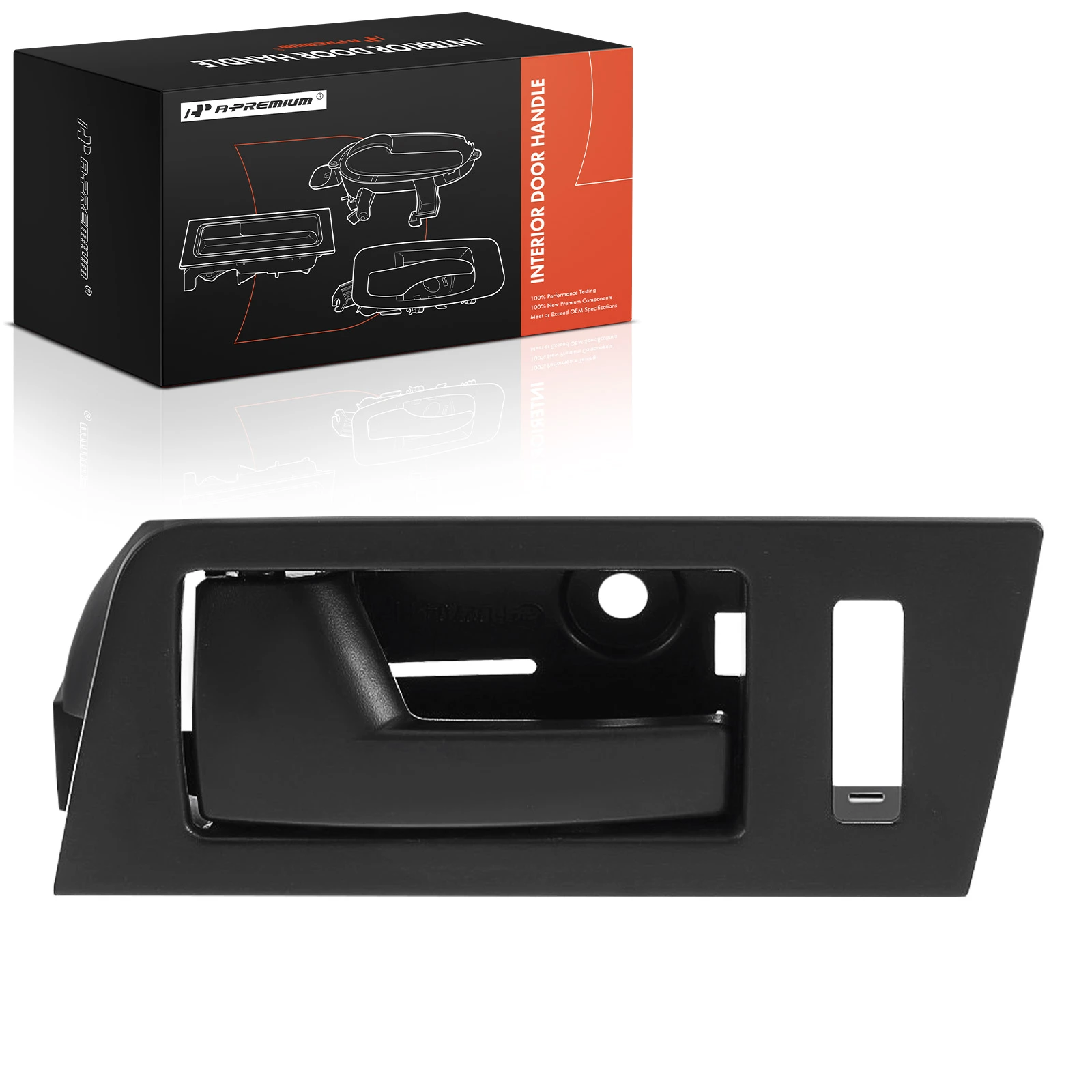 Front Driver Black Interior Door Handle