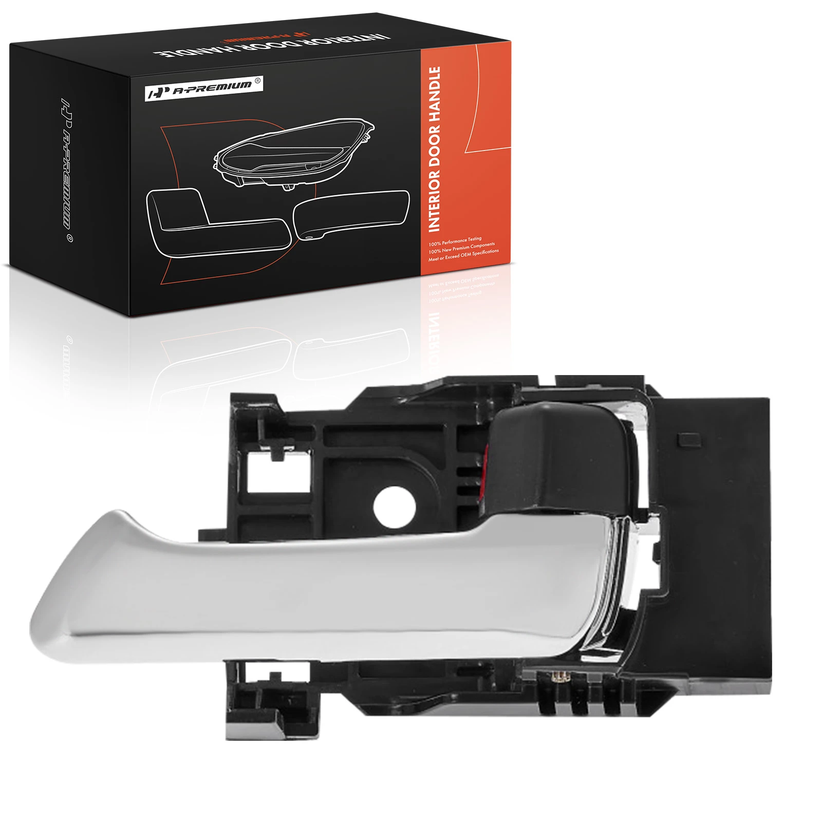 Black & Chrome Interior Door Handle