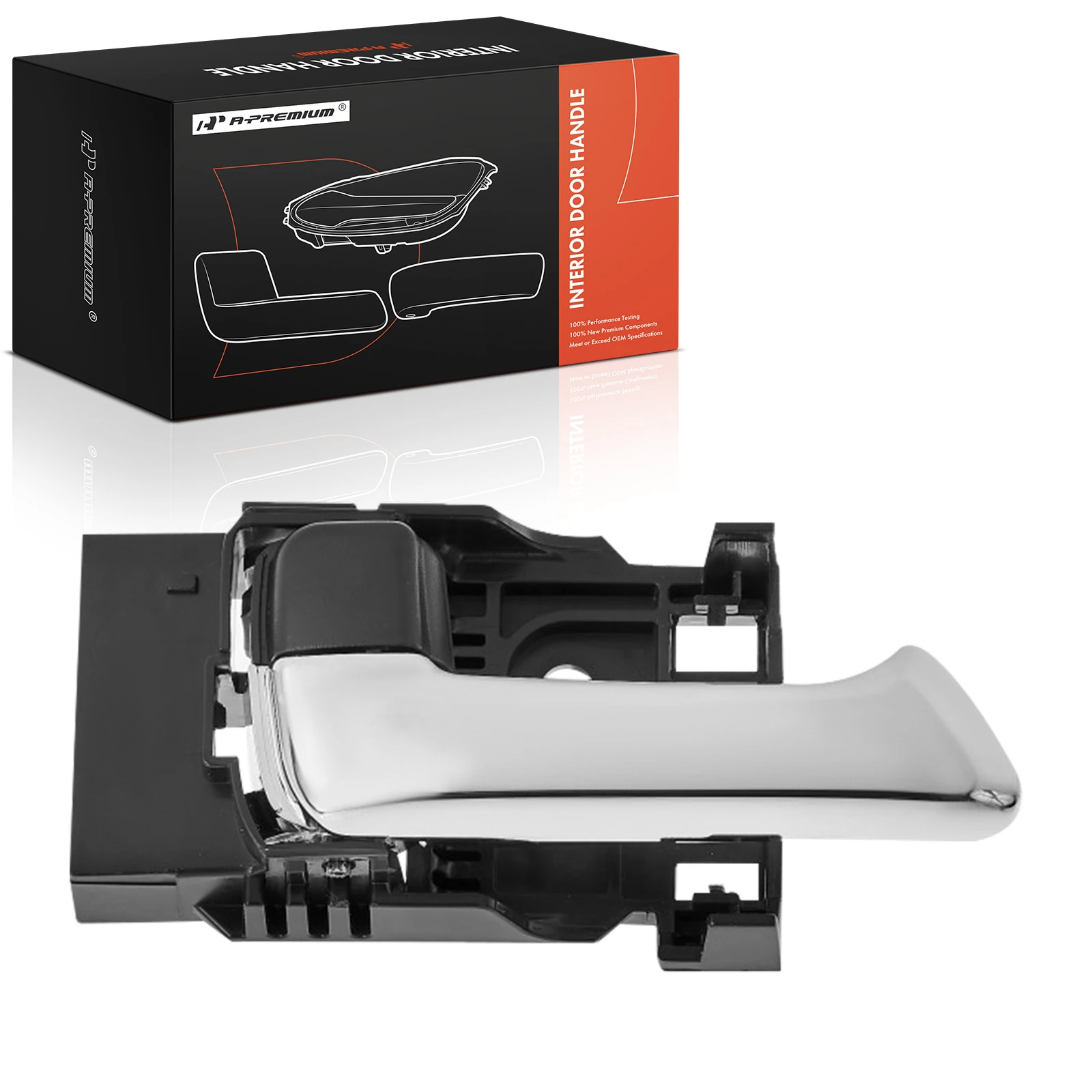 Black & Chrome Interior Door Handle