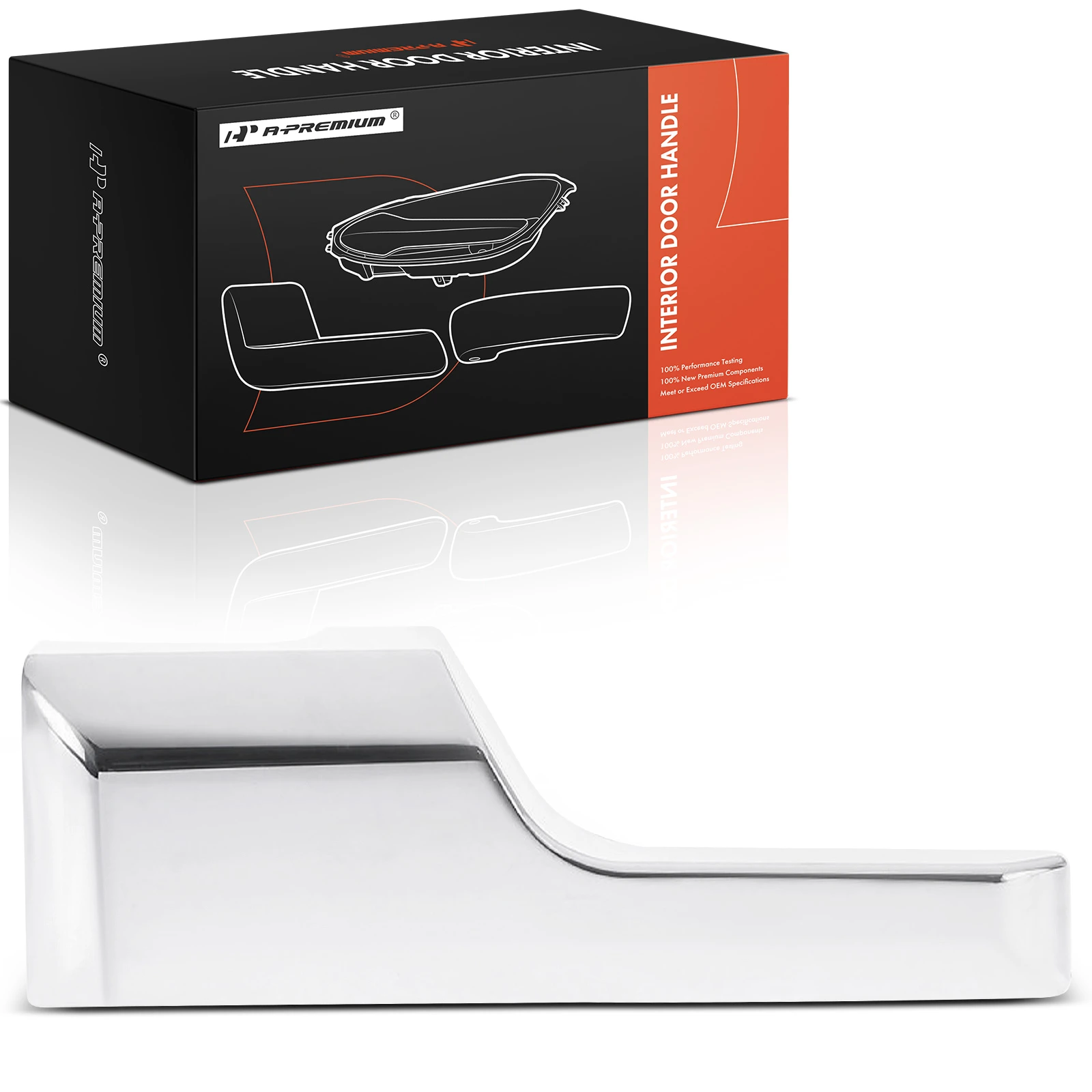 Front Driver or Rear Driver Chrome Interior Door Handle