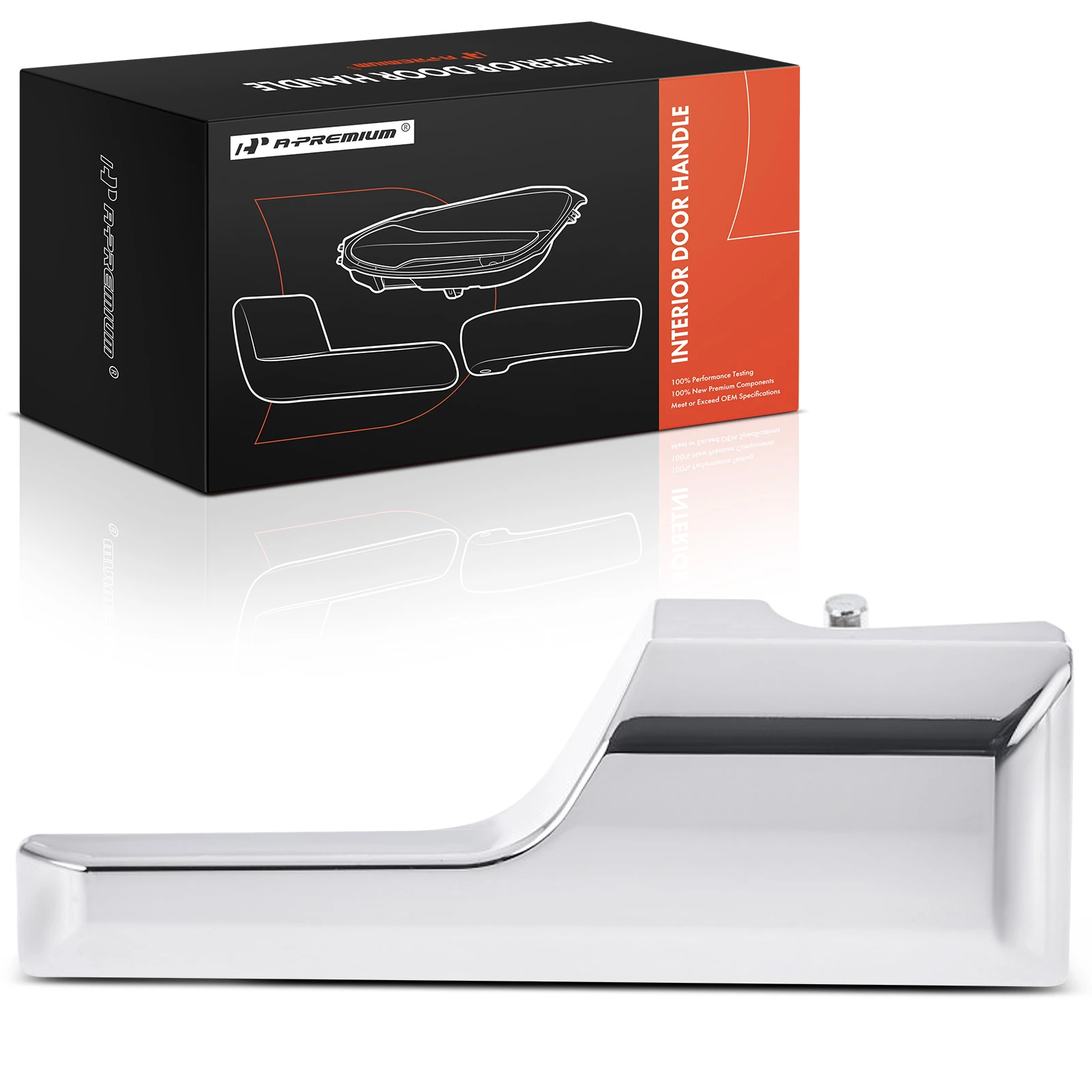 Front Passenger or Rear Passenger Chrome Interior Door Handle