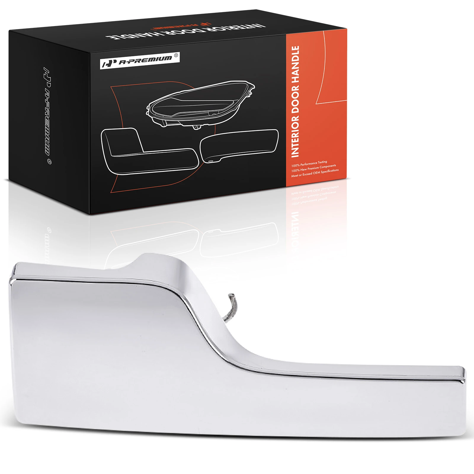 Front Driver or Rear Driver Chrome Interior Door Handle