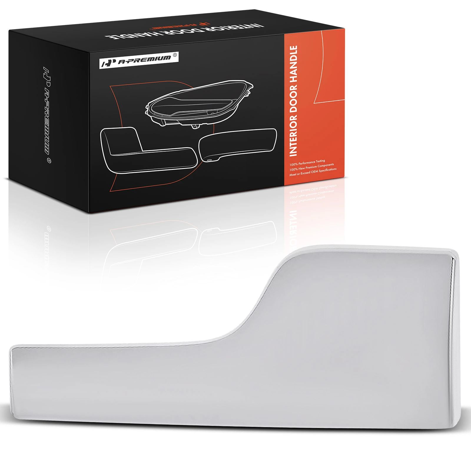 Front Passenger or Rear Passenger Chrome Interior Door Handle