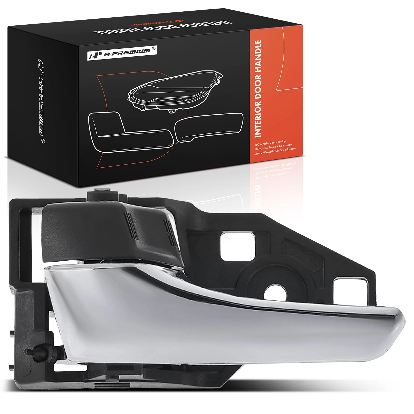 Black & Chrome Interior Door Handle