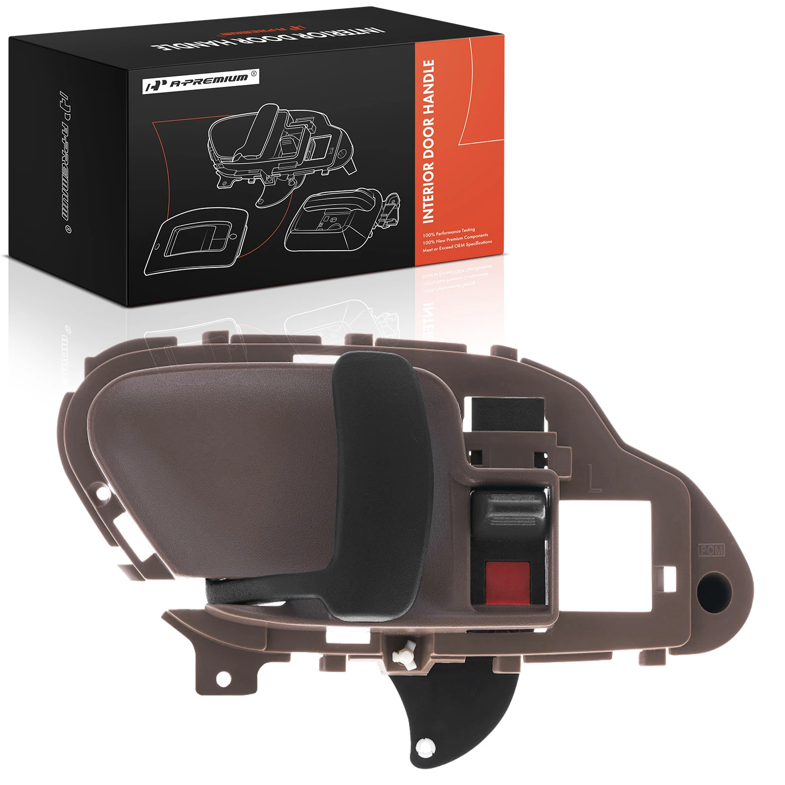 Front Driver or Rear Driver Beige & Gray Interior Door Handle