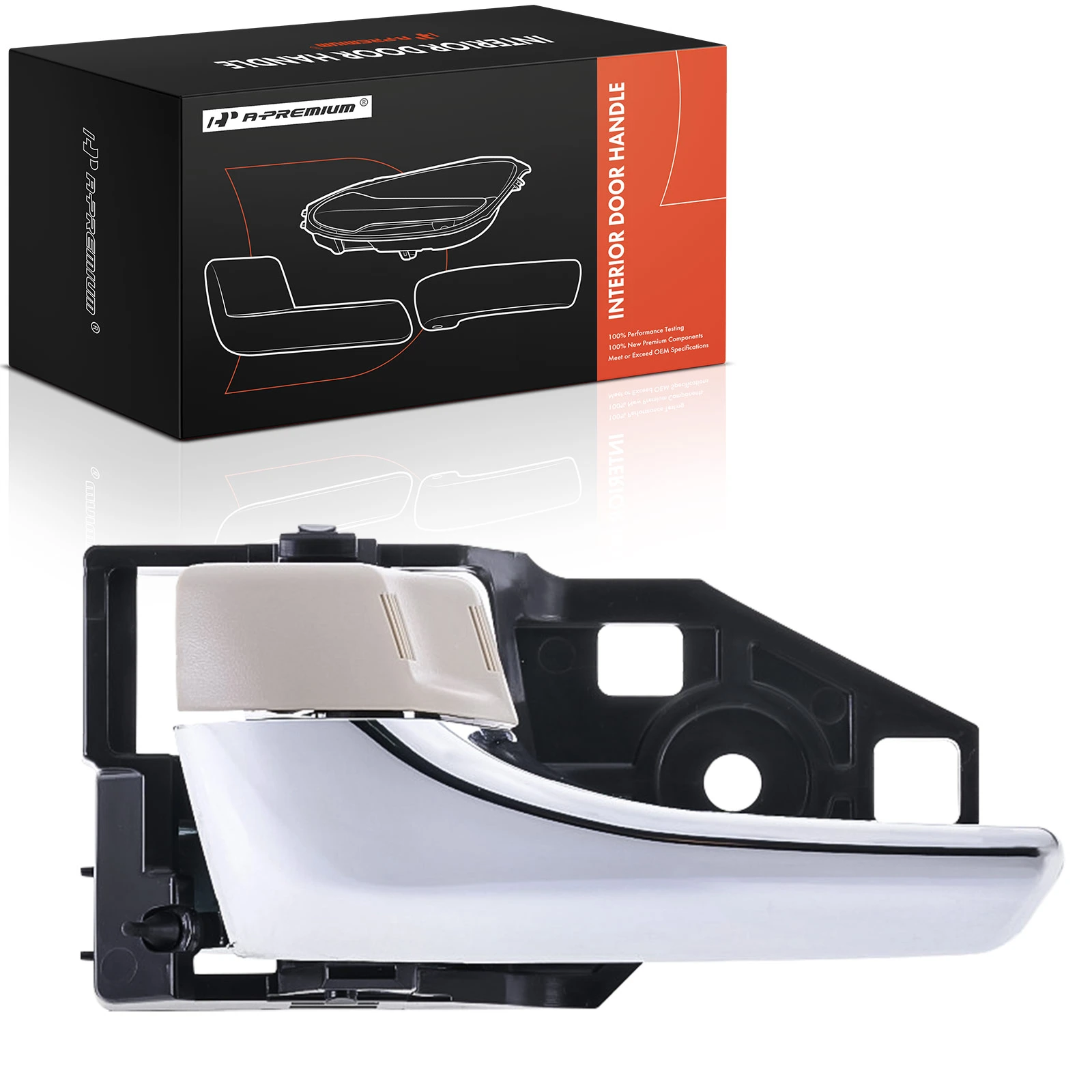 Chrome & Brown Interior Door Handle