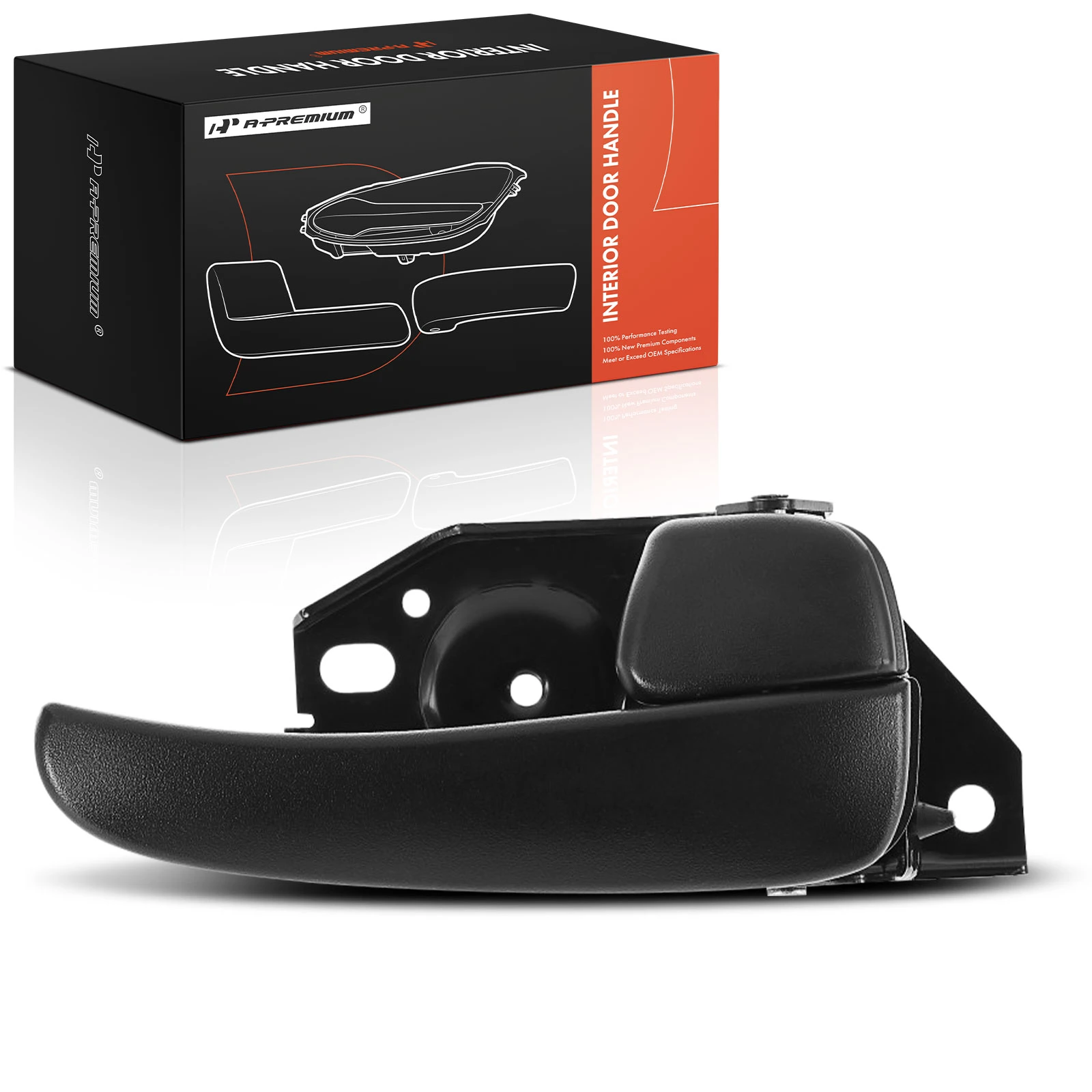 Front Passenger or Rear Passenger Black Interior Door Handle