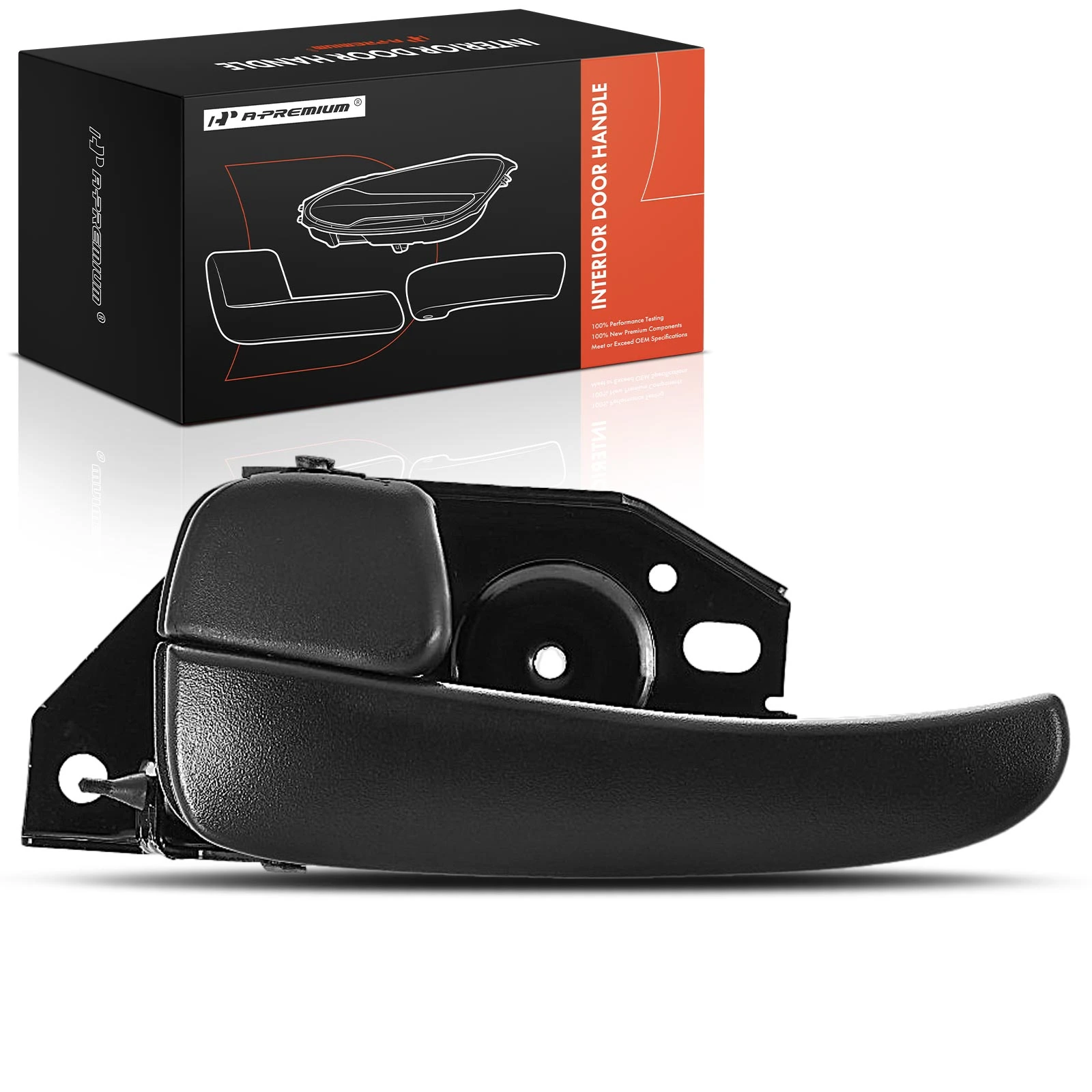 Front Driver or Rear Driver Black Interior Door Handle