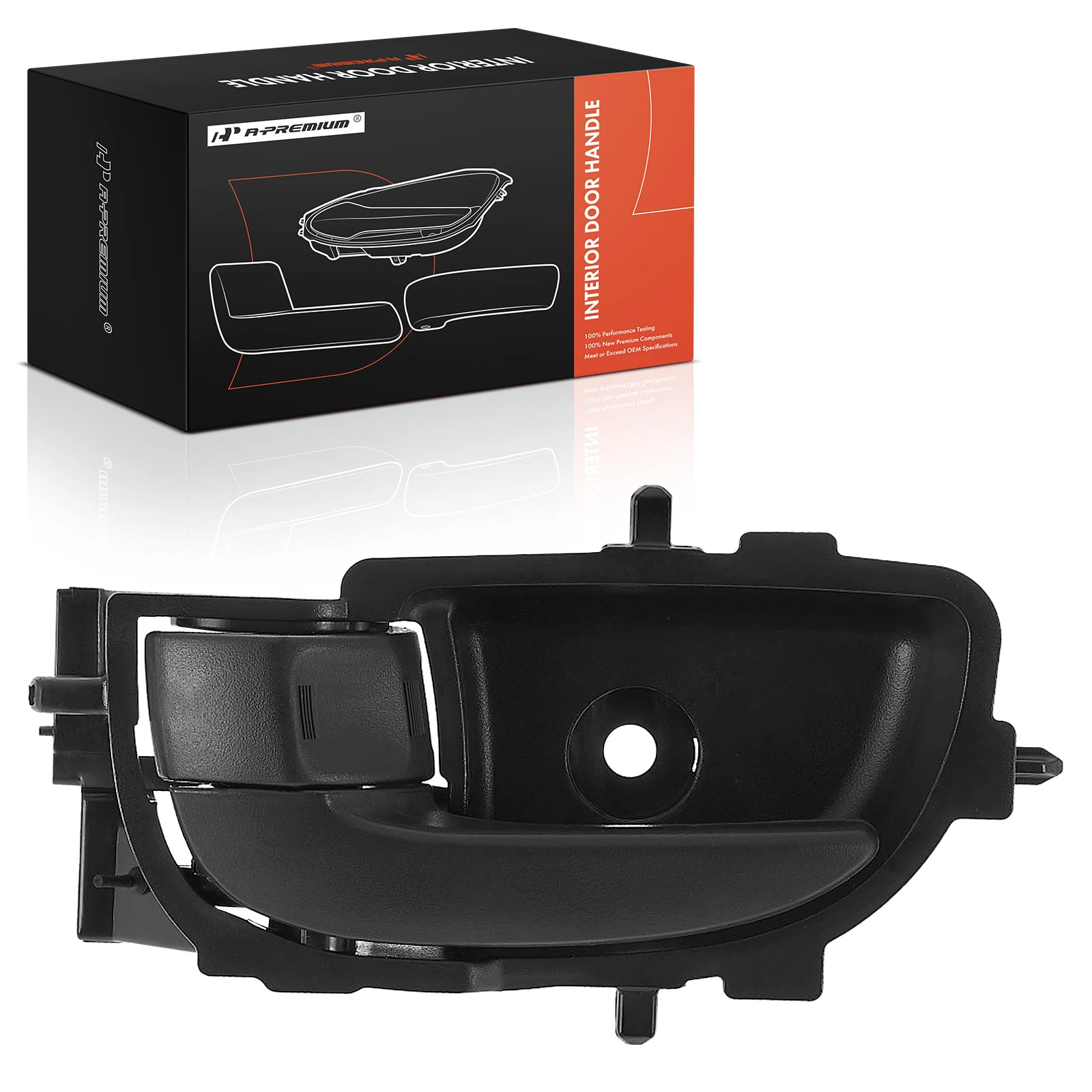 Front Driver or Rear Driver Black Interior Door Handle