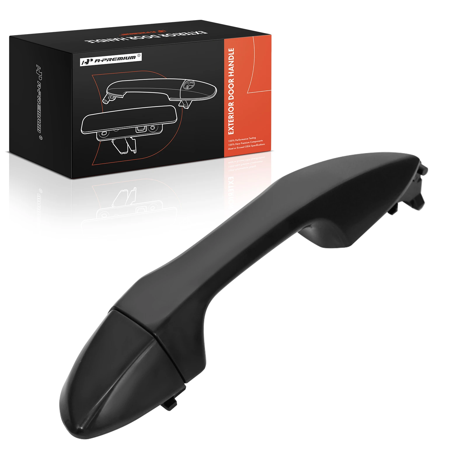Front Driver Smooth Black Exterior Door Handle