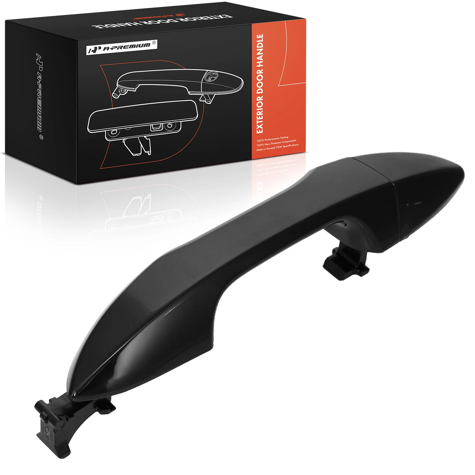 Front Passenger Smooth Black Exterior Door Handle
