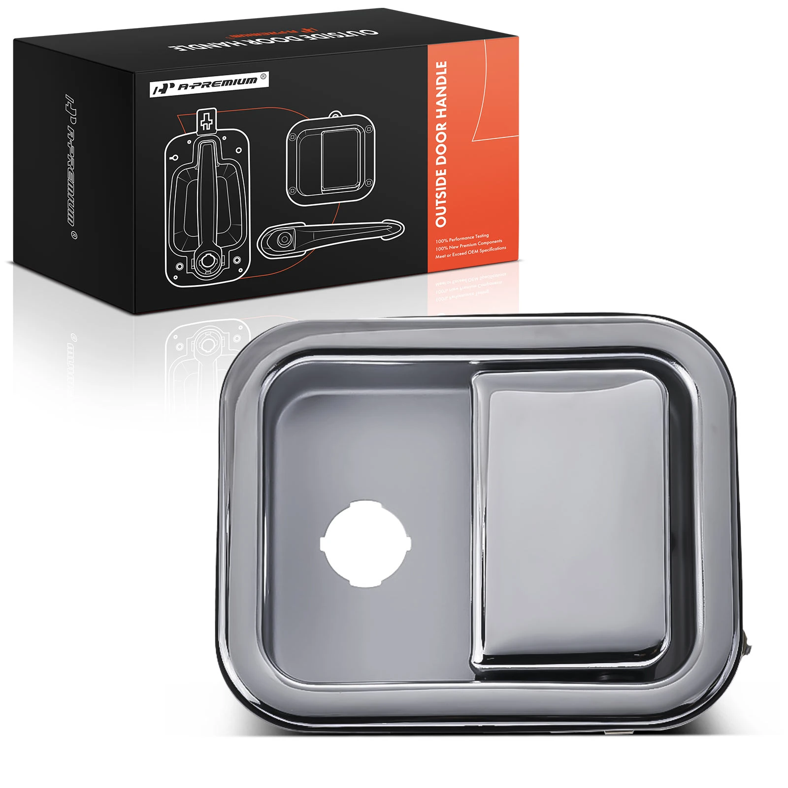 Driver All Chrome Exterior Door Handle