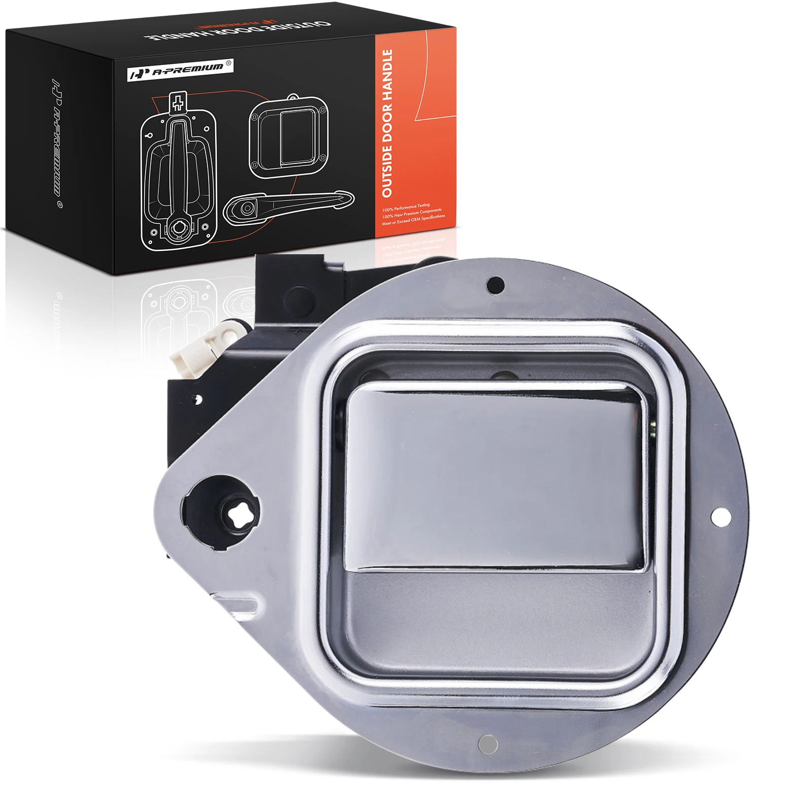 Front Driver Metal Chrome Exterior Door Handle