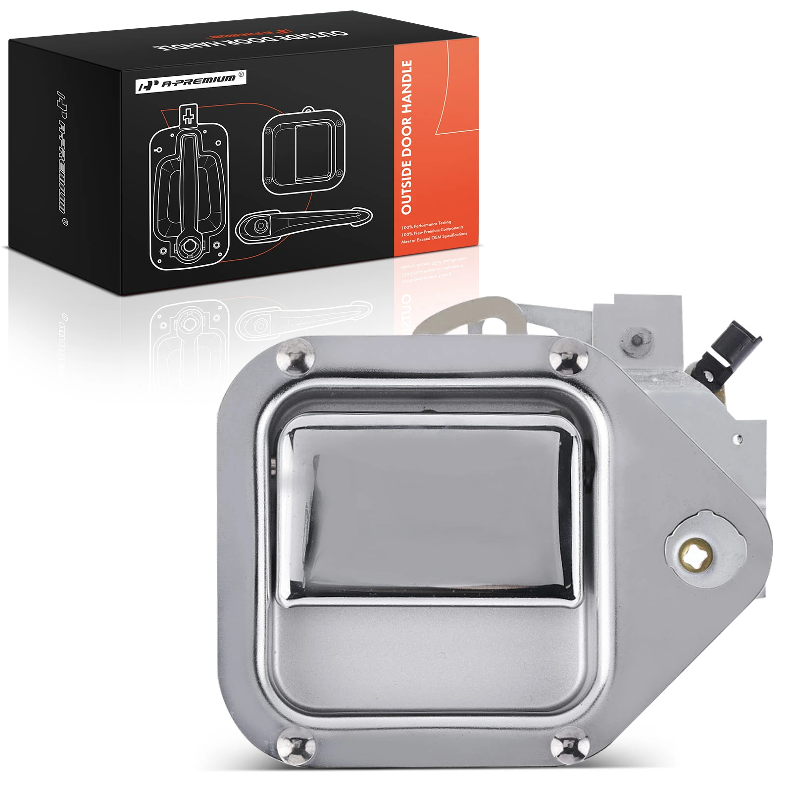 Front Passenger Chrome Exterior Door Handle for 1981-2006 Kenworth W900