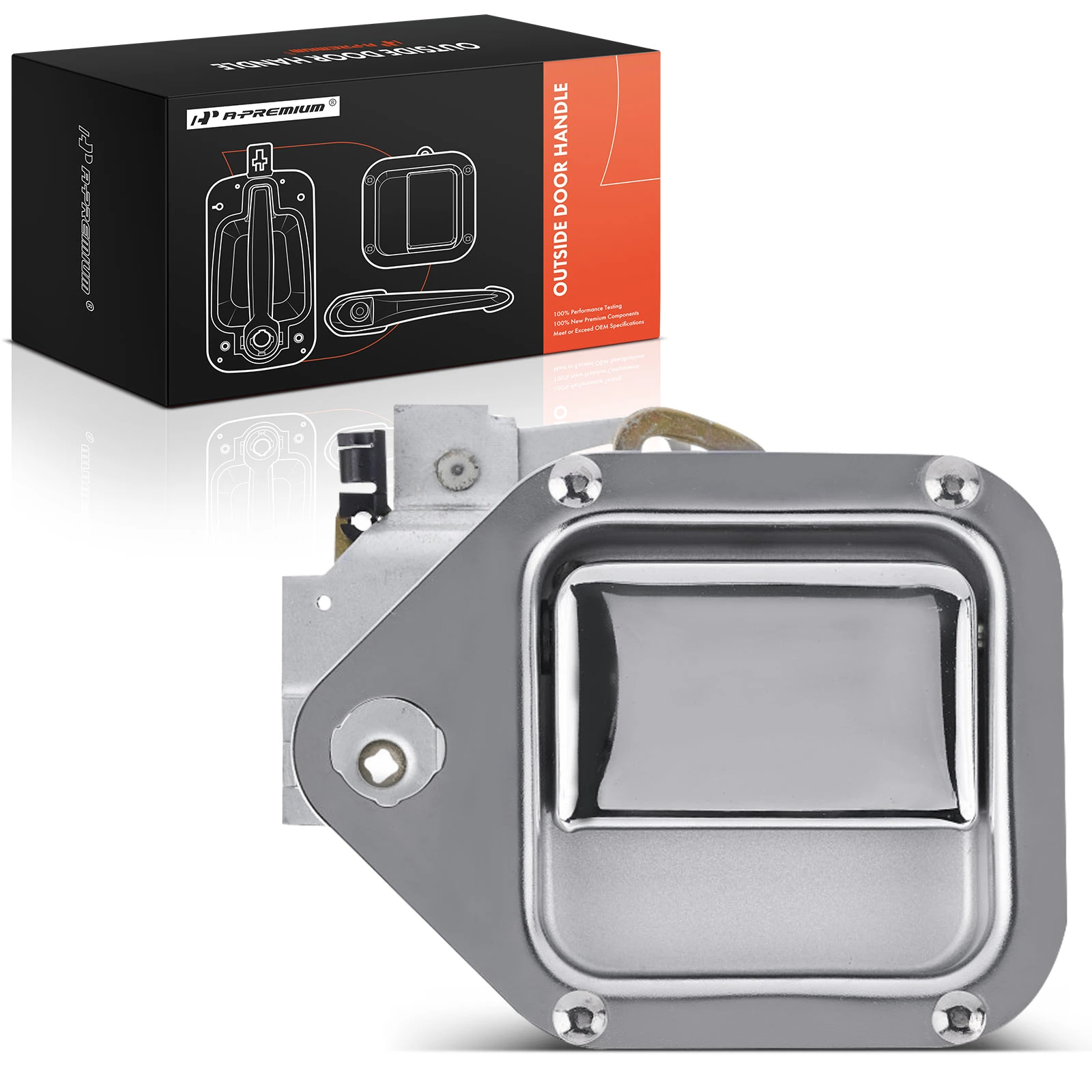 Front Driver Chrome Exterior Door Handle for 1981-2006 Kenworth W900