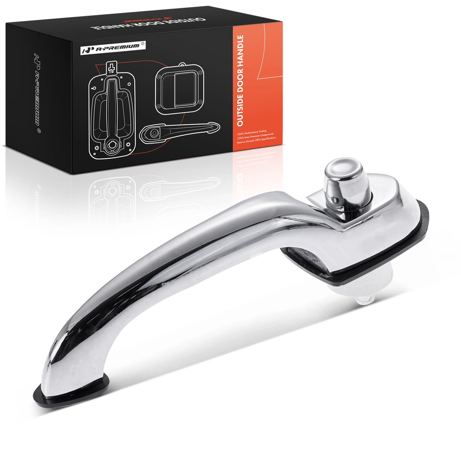 Front Driver or Passenger Chrome Outside Handle Bezel