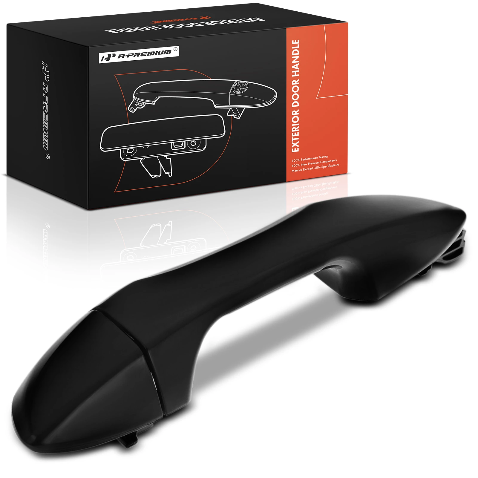 Rear Driver Smooth Black Exterior Door Handle