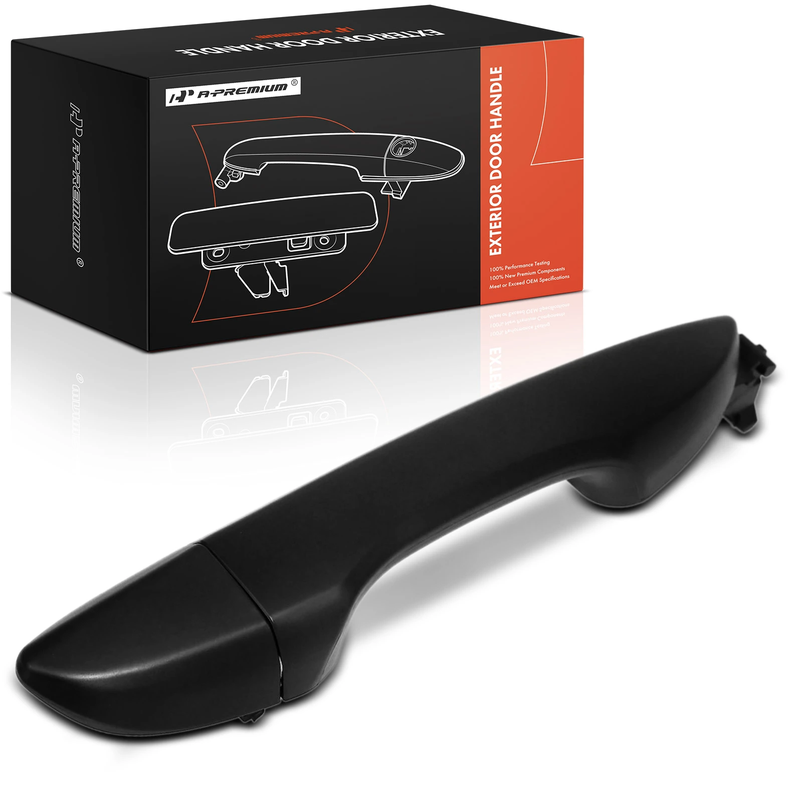 Rear Passenger Smooth Black Exterior Door Handle