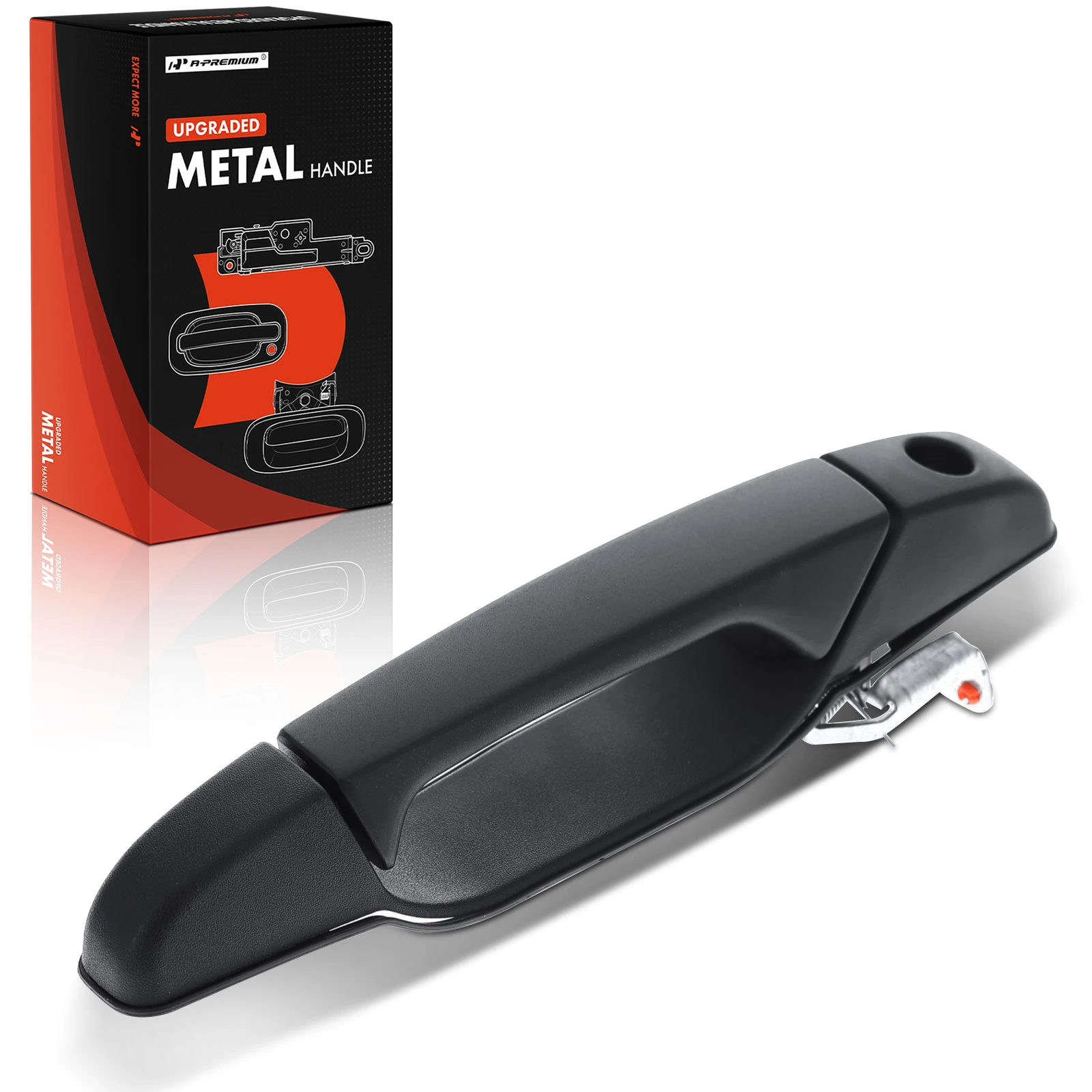 Front Passenger Upgraded Metal Exterior Door Handle with Keyhole