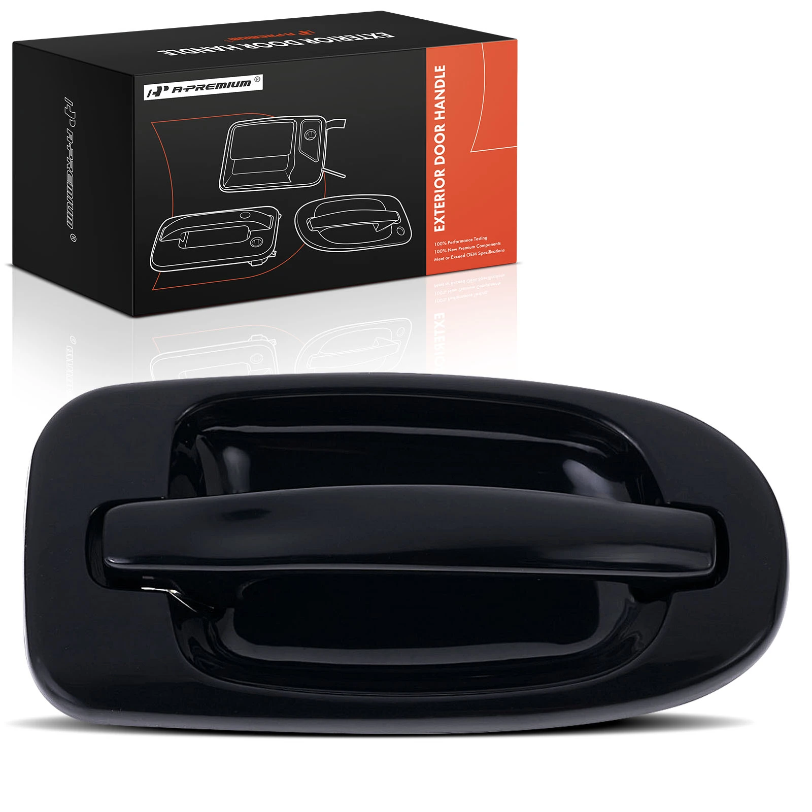 Front Passenger Smooth Black Exterior Door Handle for 1997-1999 Pontiac Trans Sport