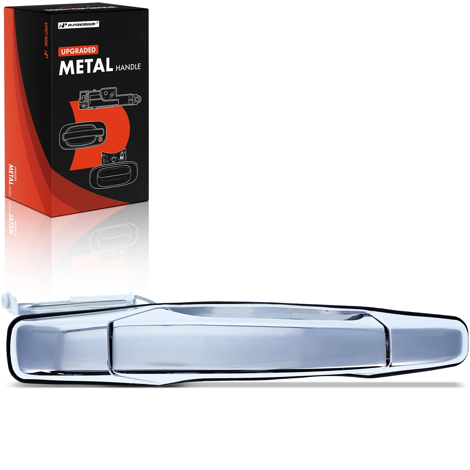 Rear Passenger Chrome Upgraded Metal Exterior Door Handle