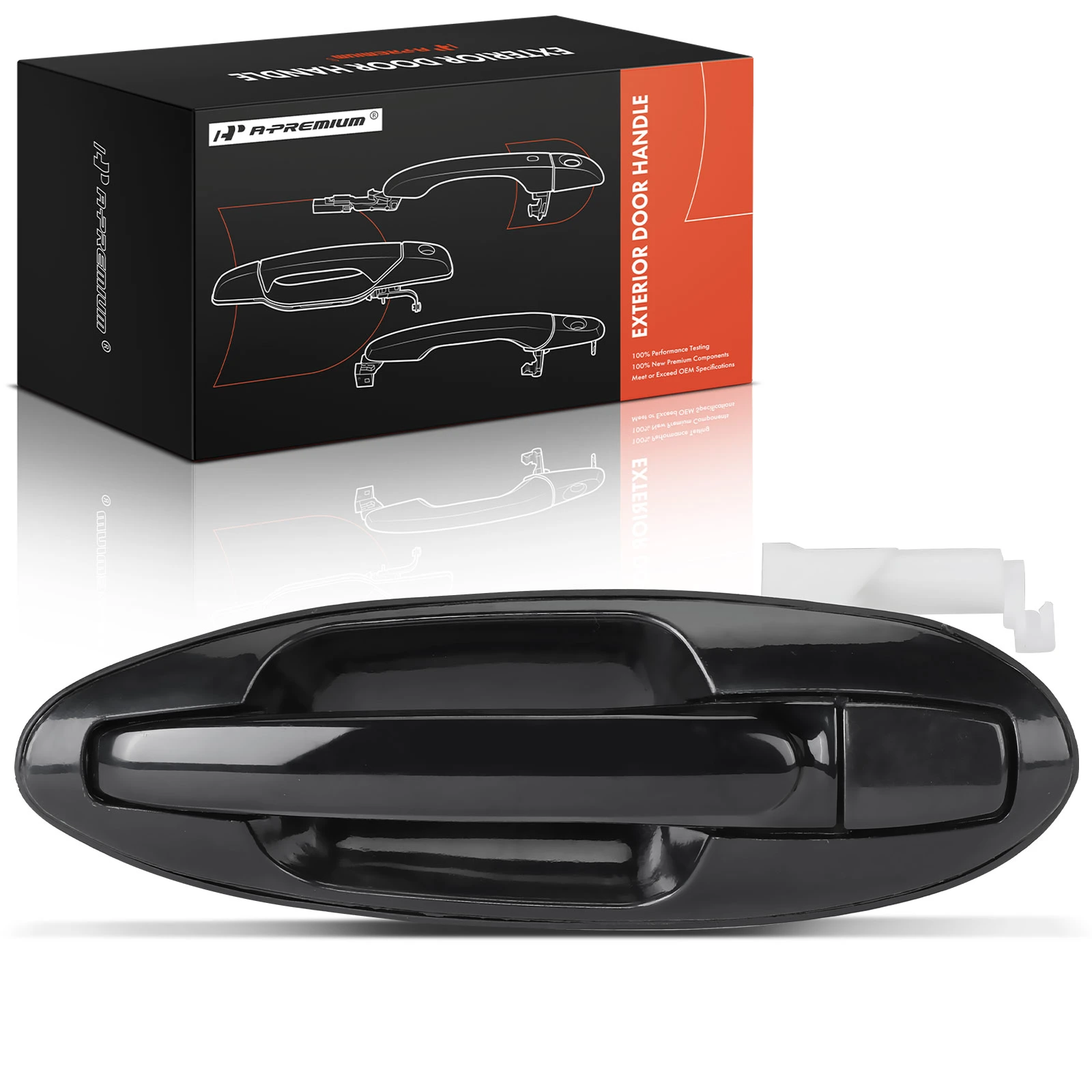 Rear Driver Black Exterior Door Handle