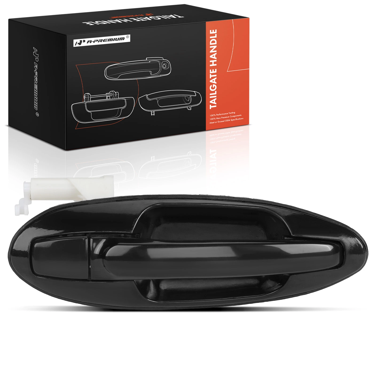 Rear Passenger Black Exterior Door Handle