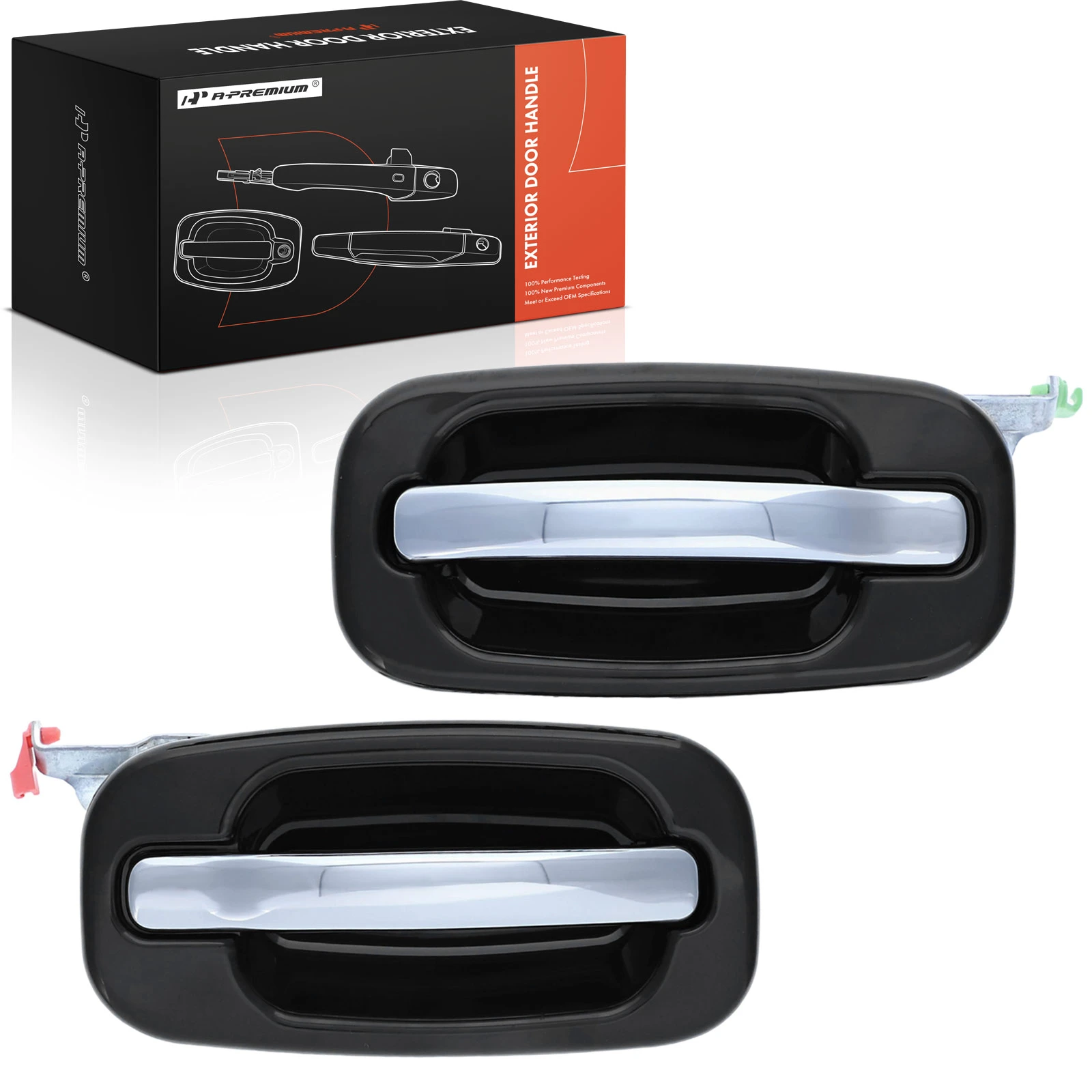 2 Pcs Rear Exterior Door Handle for 2000-2006 GMC Yukon