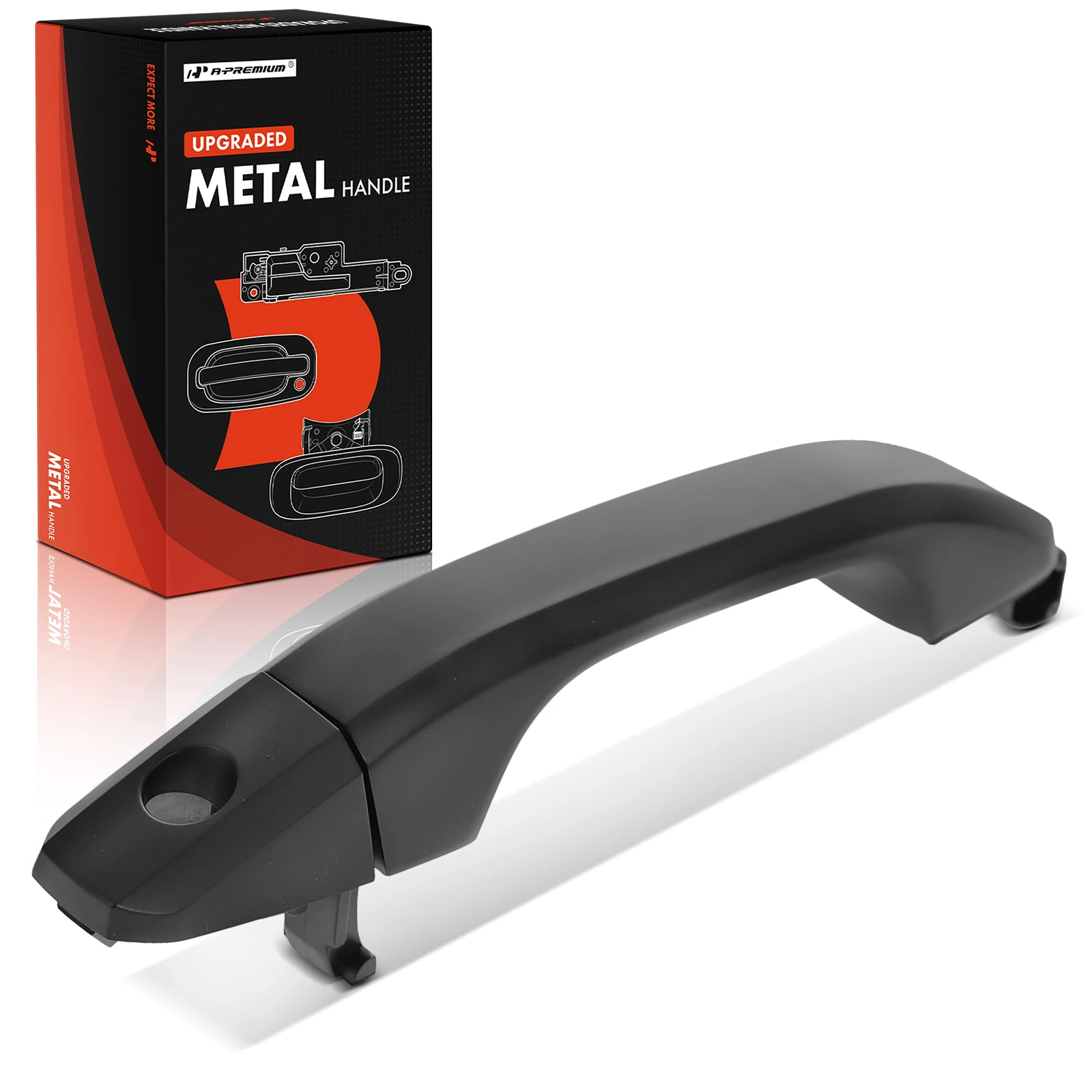 Front Driver Upgraded Metal Exterior Door Handle with Keyhole for 2015-2020 Cadillac Escalade