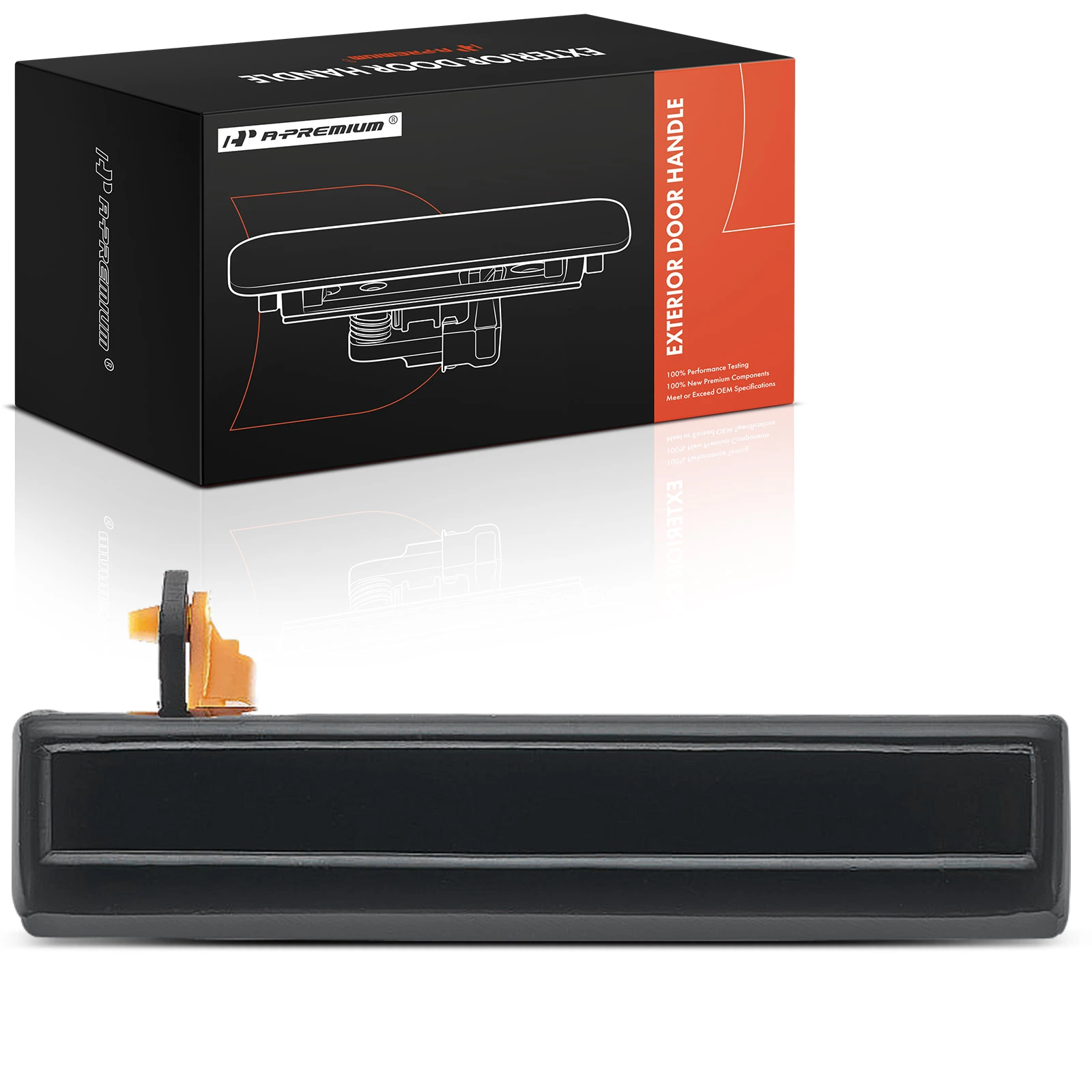 Front Passenger Black Exterior Door Handle