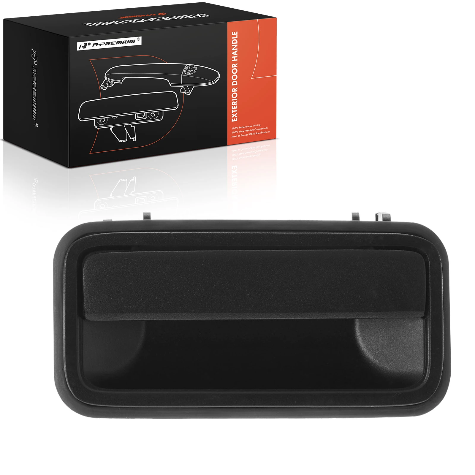 Rear Driver Black Exterior Door Handle for 1992-2000 GMC Yukon