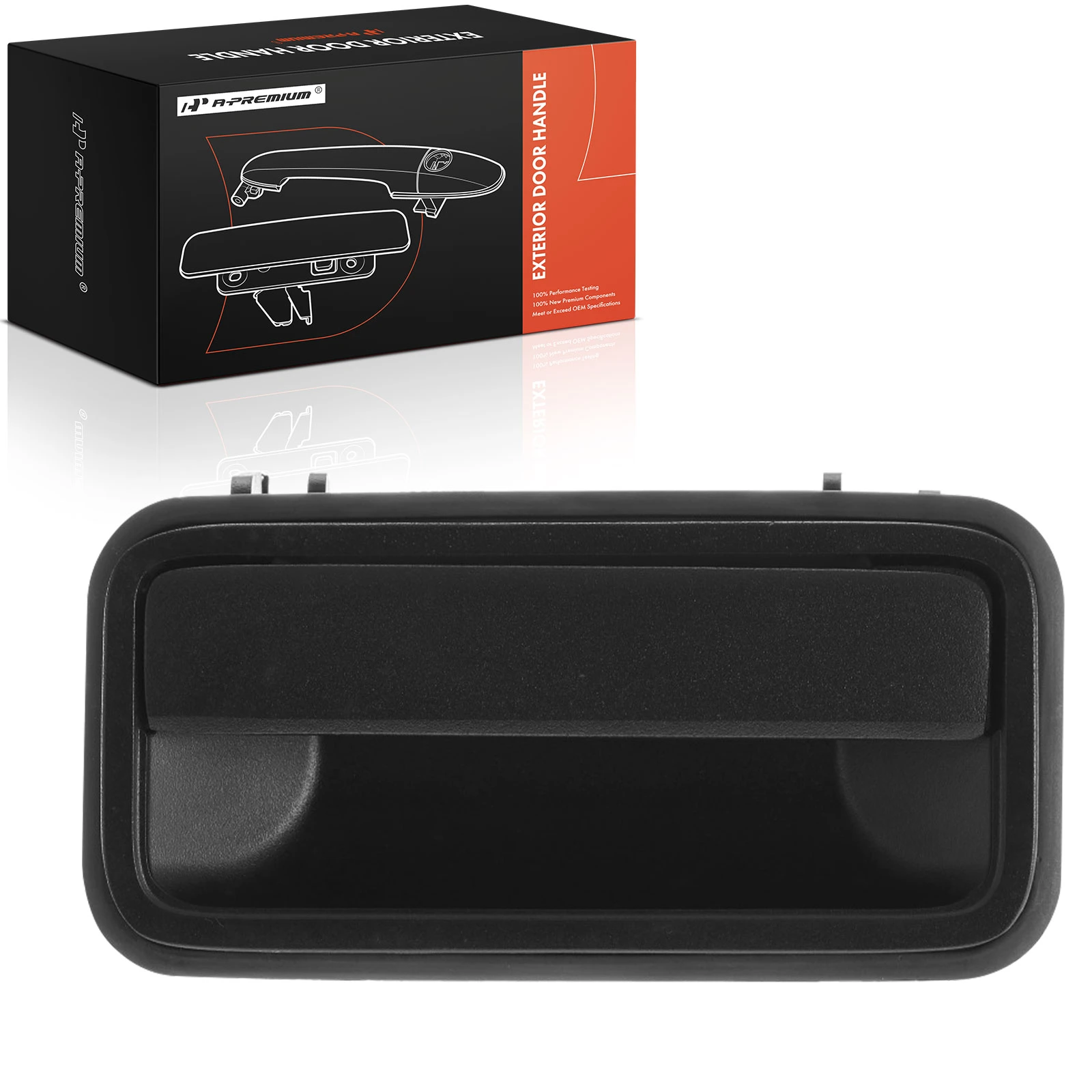 Rear Passenger Black Exterior Door Handle for 1992-2000 GMC Yukon