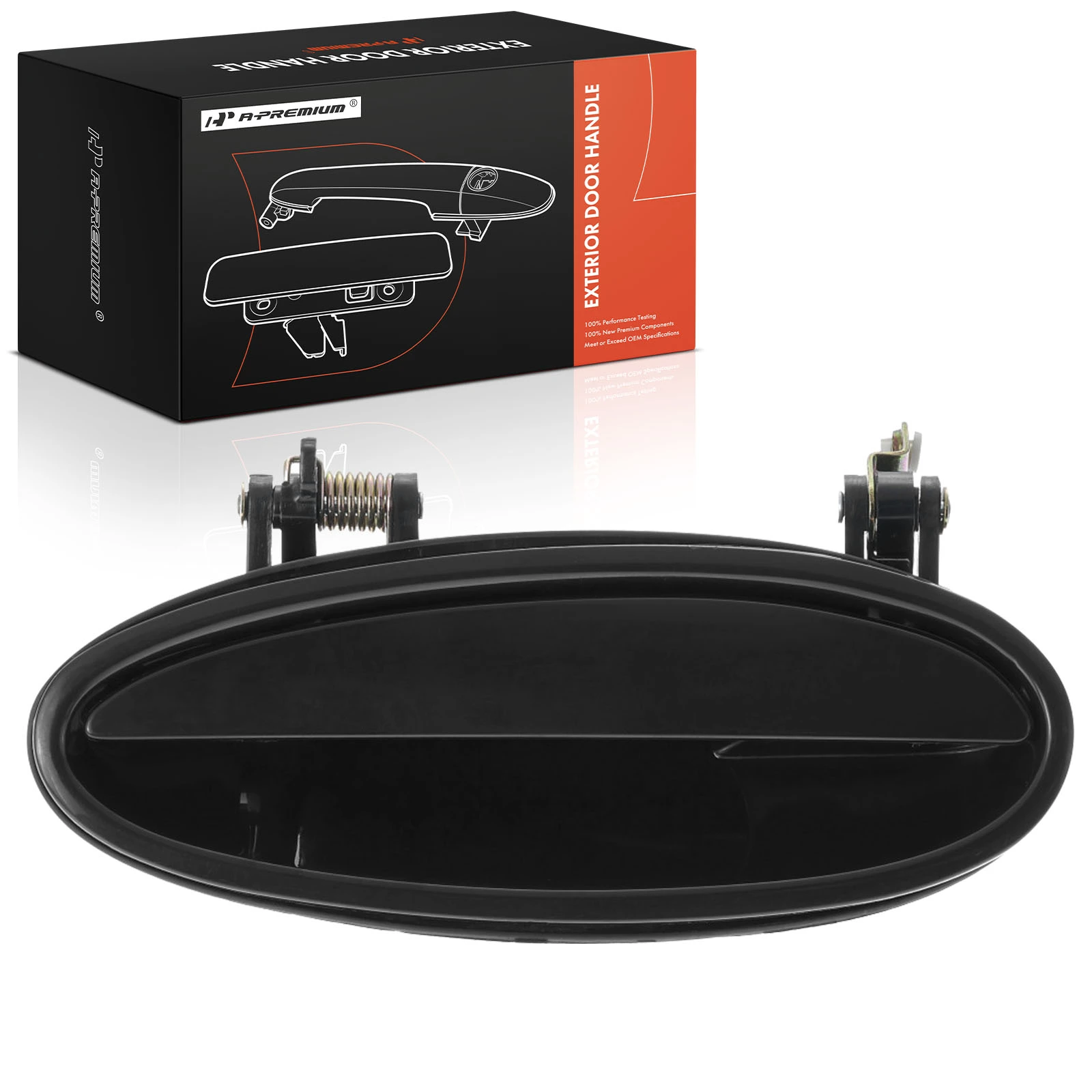 Rear Driver Black Smooth Exterior Door Handle