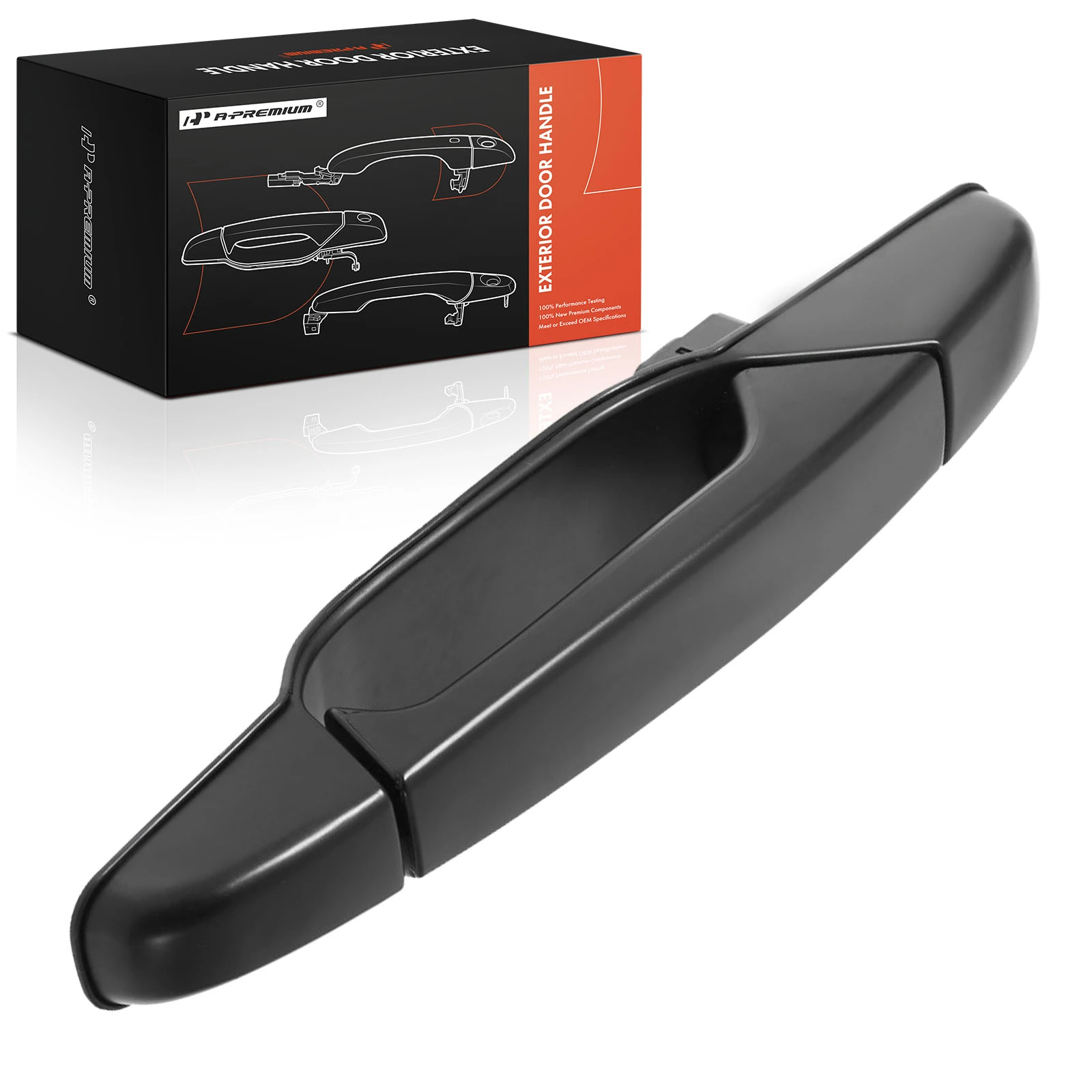 Front Passenger Black Exterior Door Handle for 2007-2014 GMC Yukon