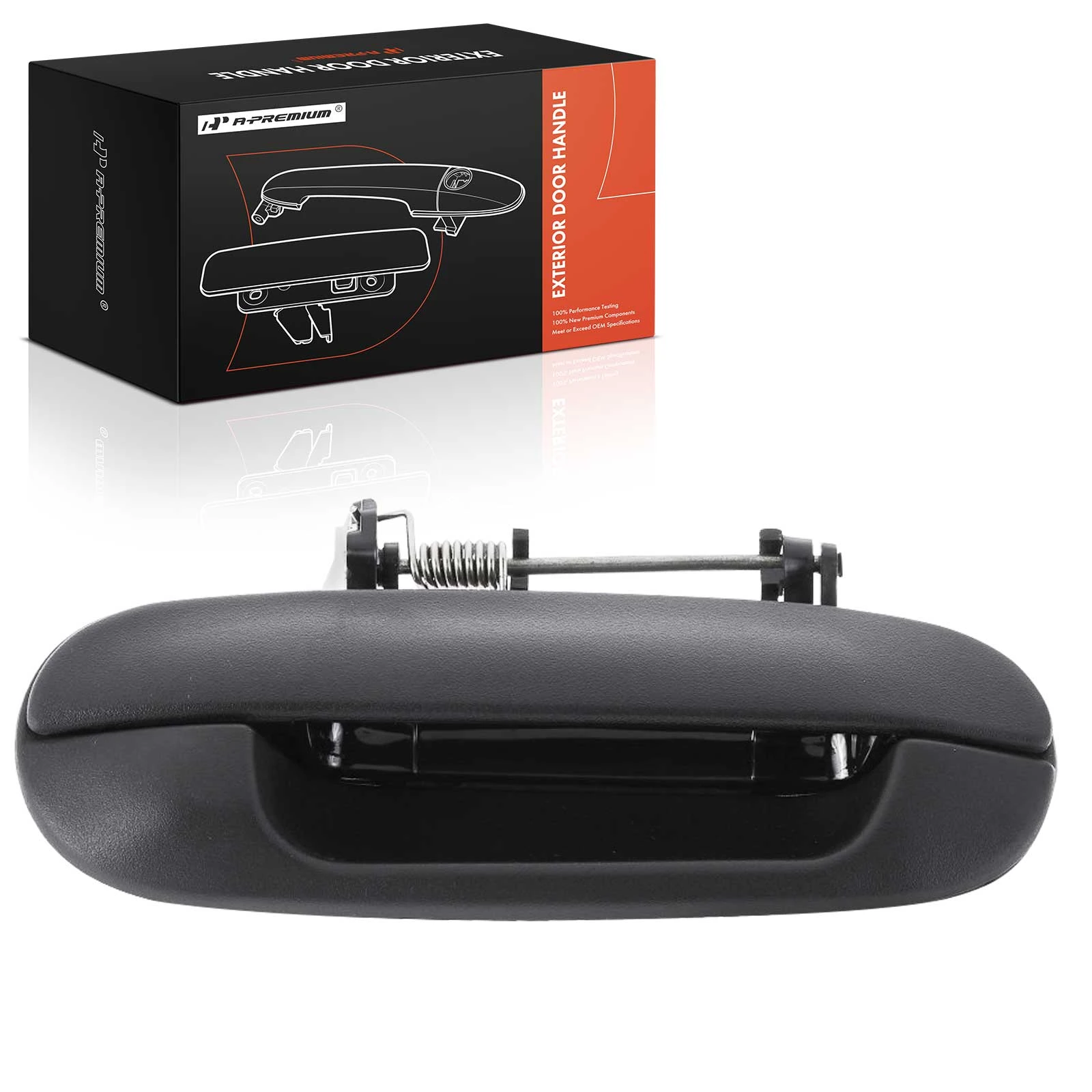 Rear Passenger Black Exterior Door Handle for 2002-2009 GMC Envoy