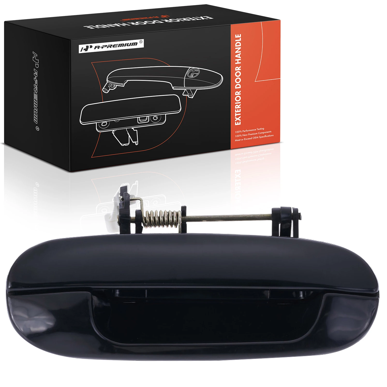 Front Passenger Black Exterior Door Handle for 2002-2009 GMC Envoy