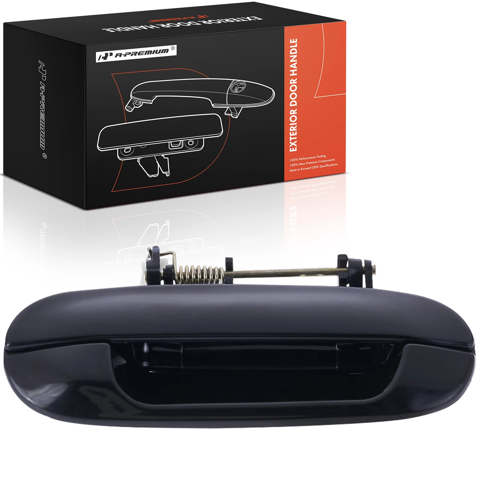 Rear Passenger Black Exterior Door Handle for 2005-2009 Saab 9-7x