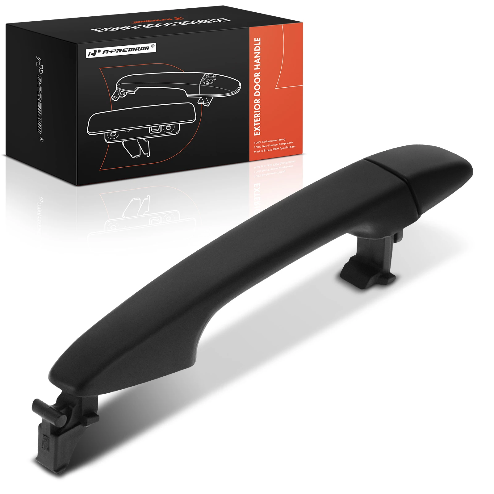 Front Passenger Black Textured Exterior Door Handle