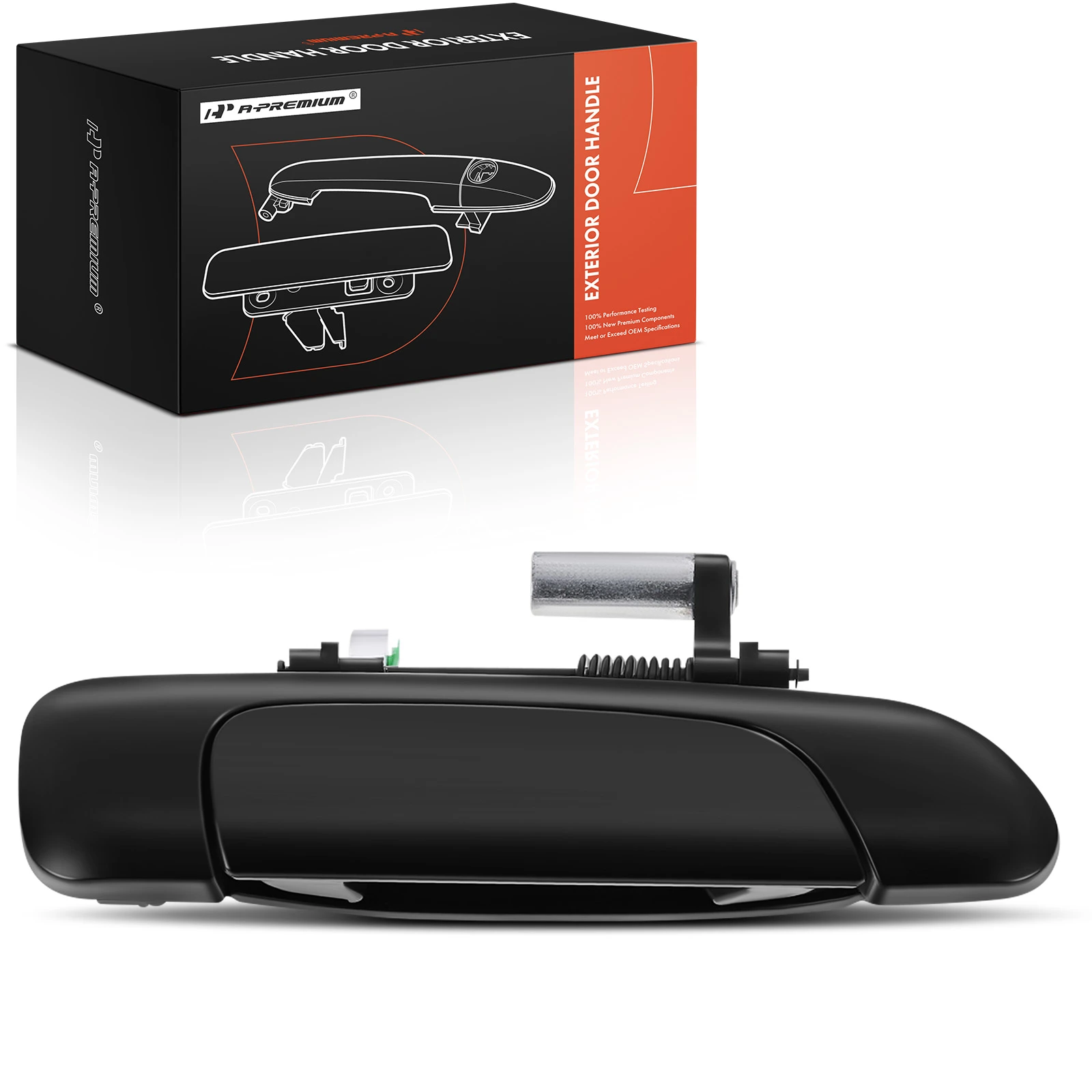 Front Passenger Primed Black Exterior Door Handle for Honda Fit 2007-2008