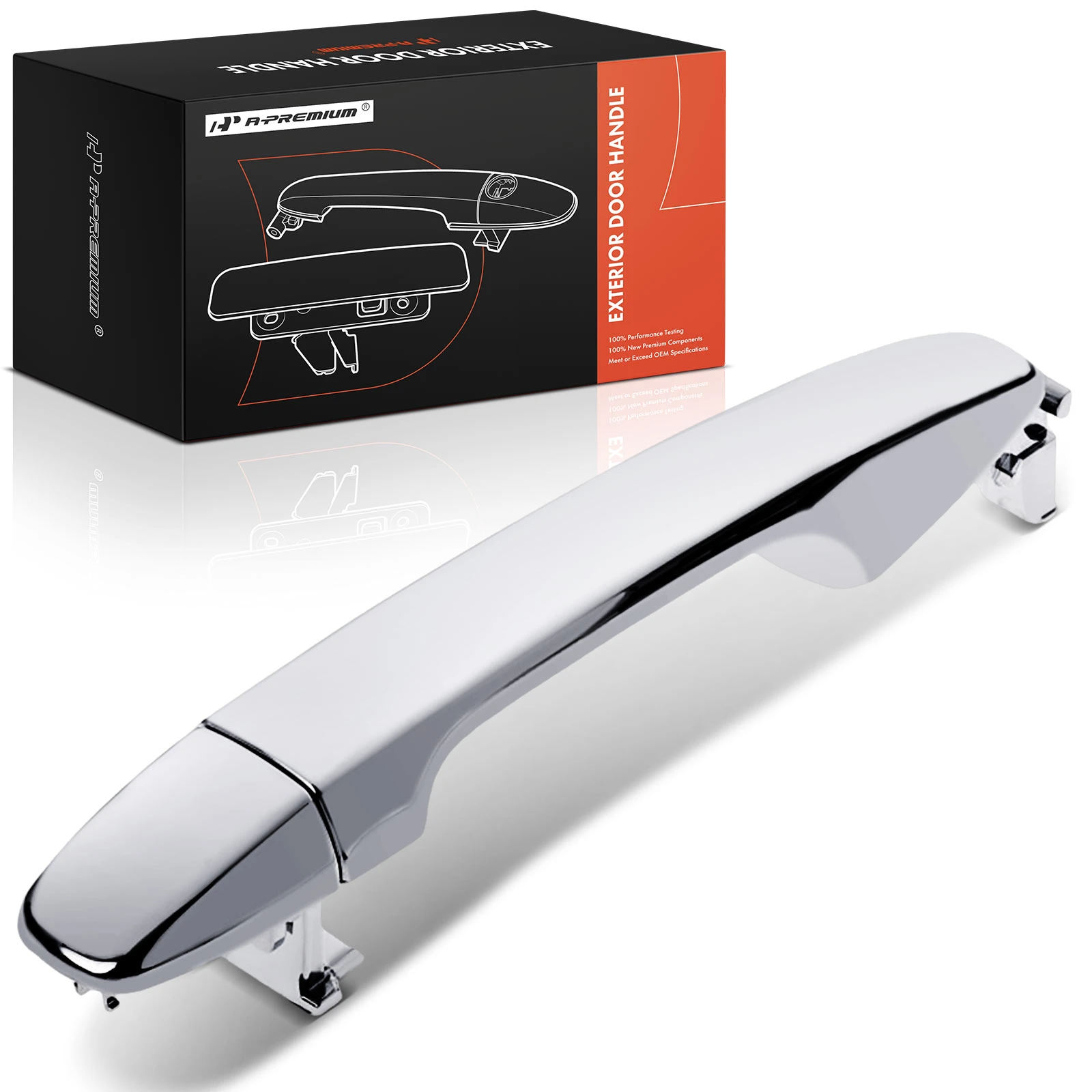 Rear Driver or Passenger Chrome Exterior Door Handle