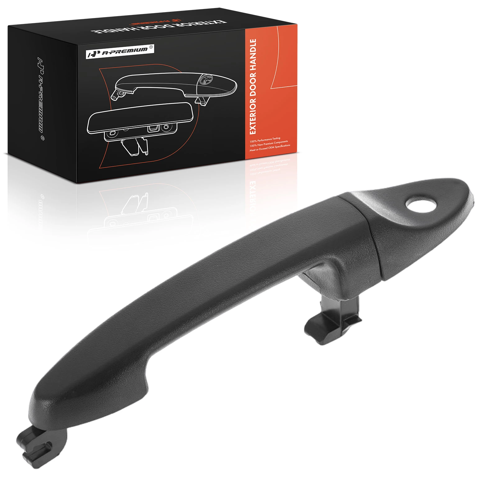 Front Driver Black Exterior Door Handle